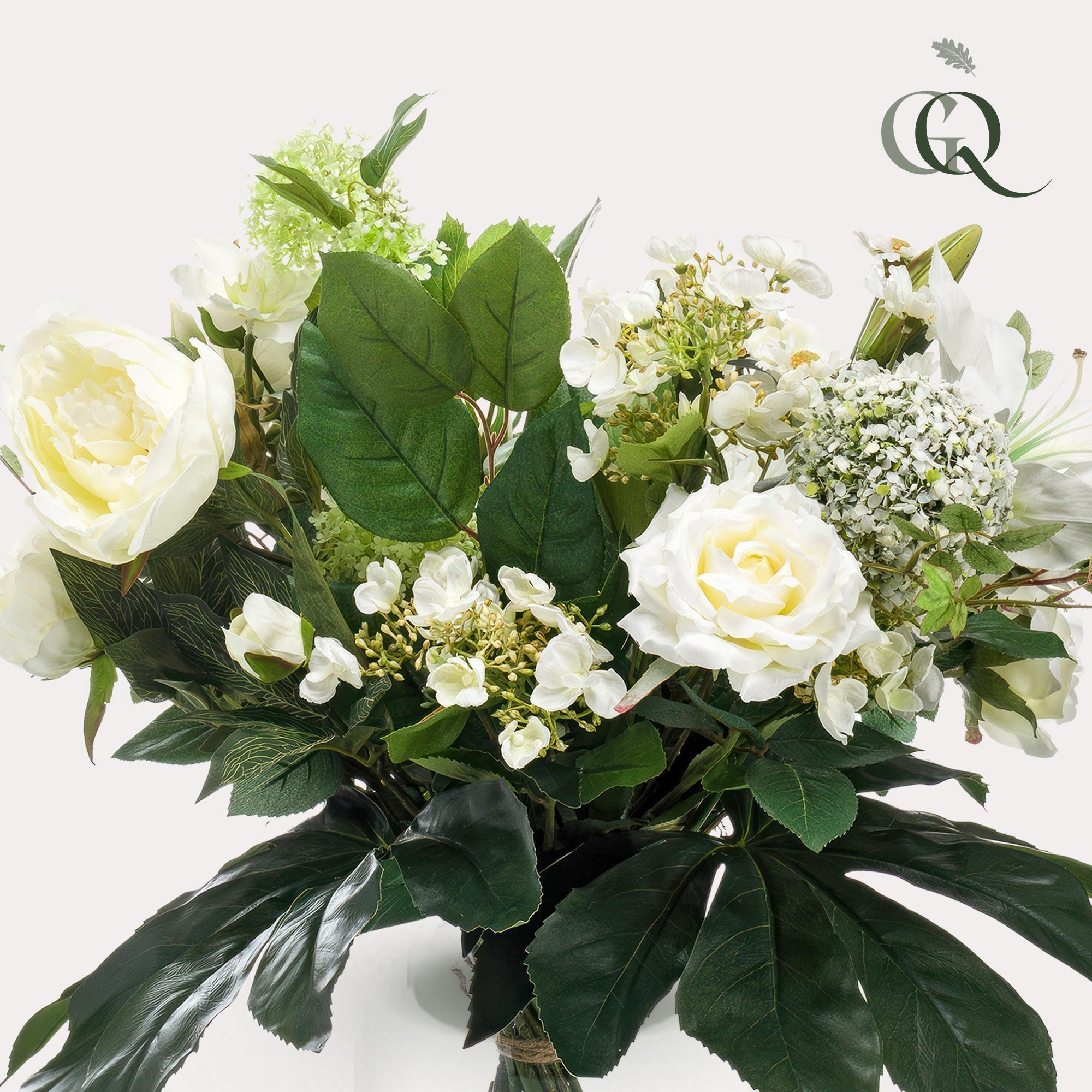 Kunstblumen - Blumenstrauß M - White Dream - 60 cm
