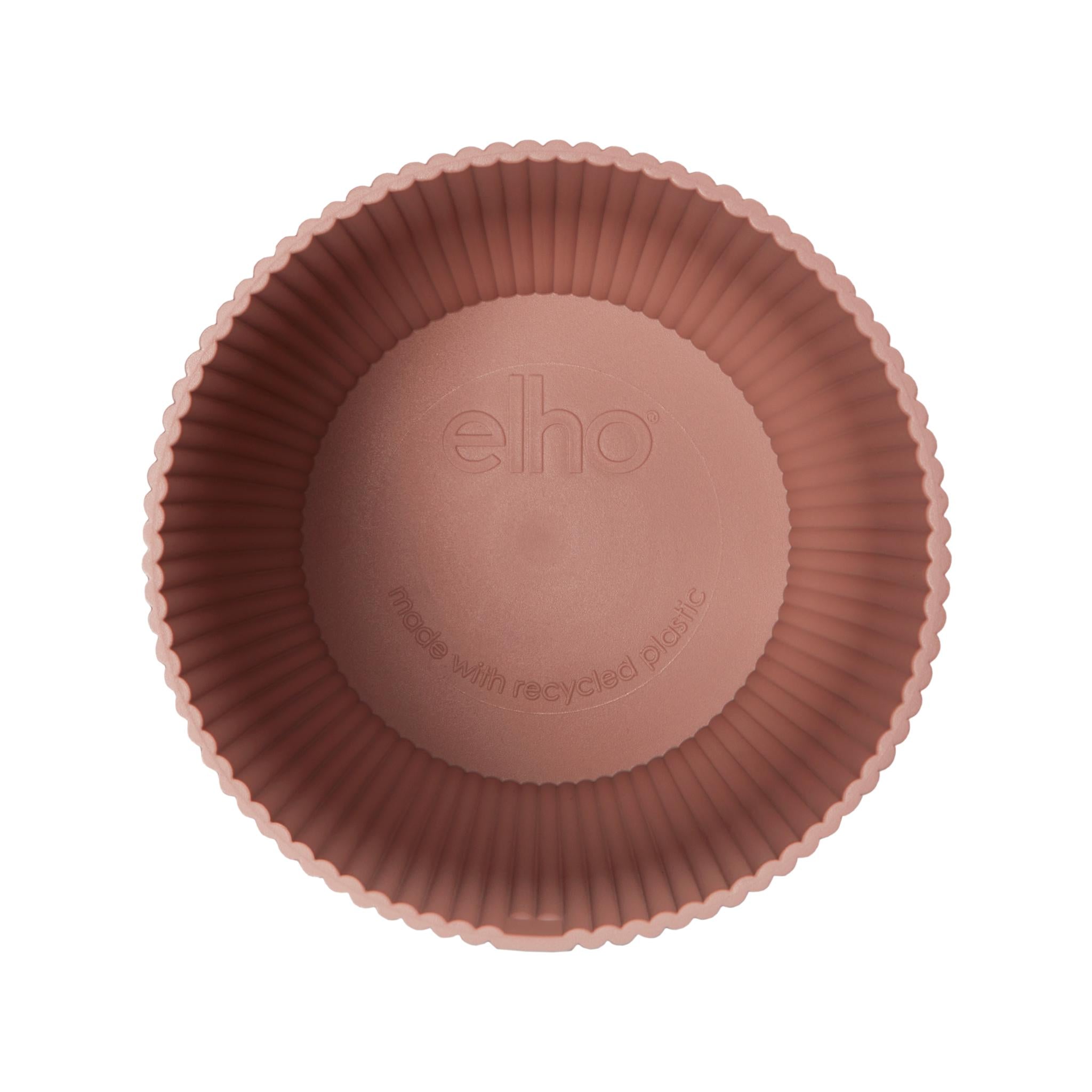 Blumen -und Pflanzentopf - Pot elho Vibes Fold Round rosa - D14 x H13