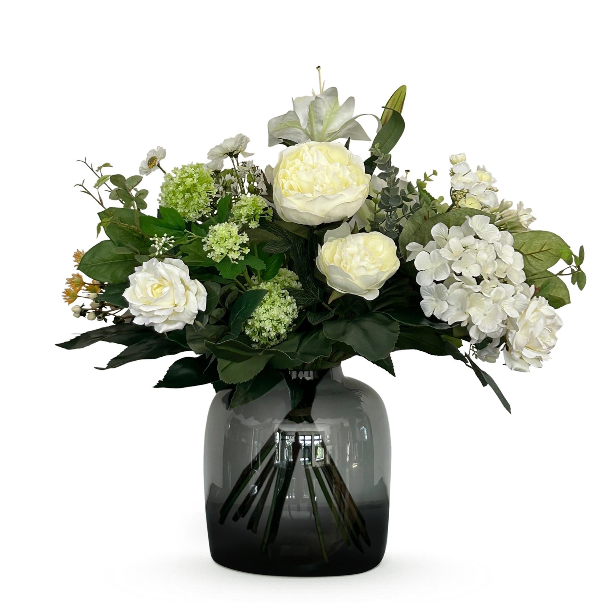 Kunstblumen - Blumenstrauß M - White Dream - 60 cm