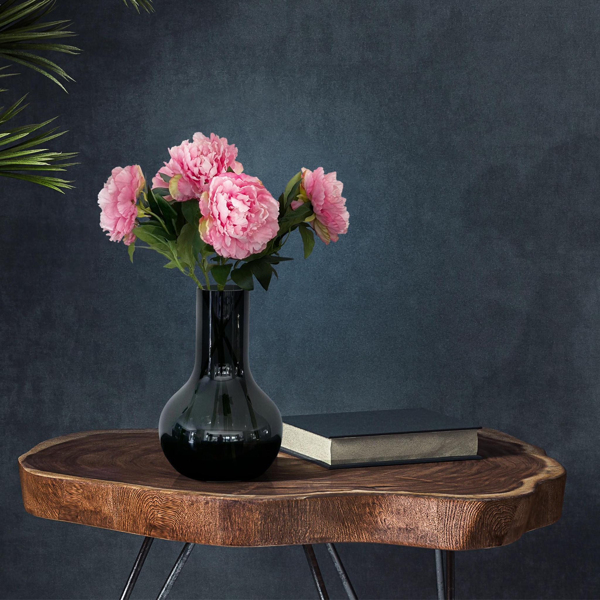 Kunstblumen - Blumenstrauß - Pfingstrosen Rosa – x 5 – 65 cm