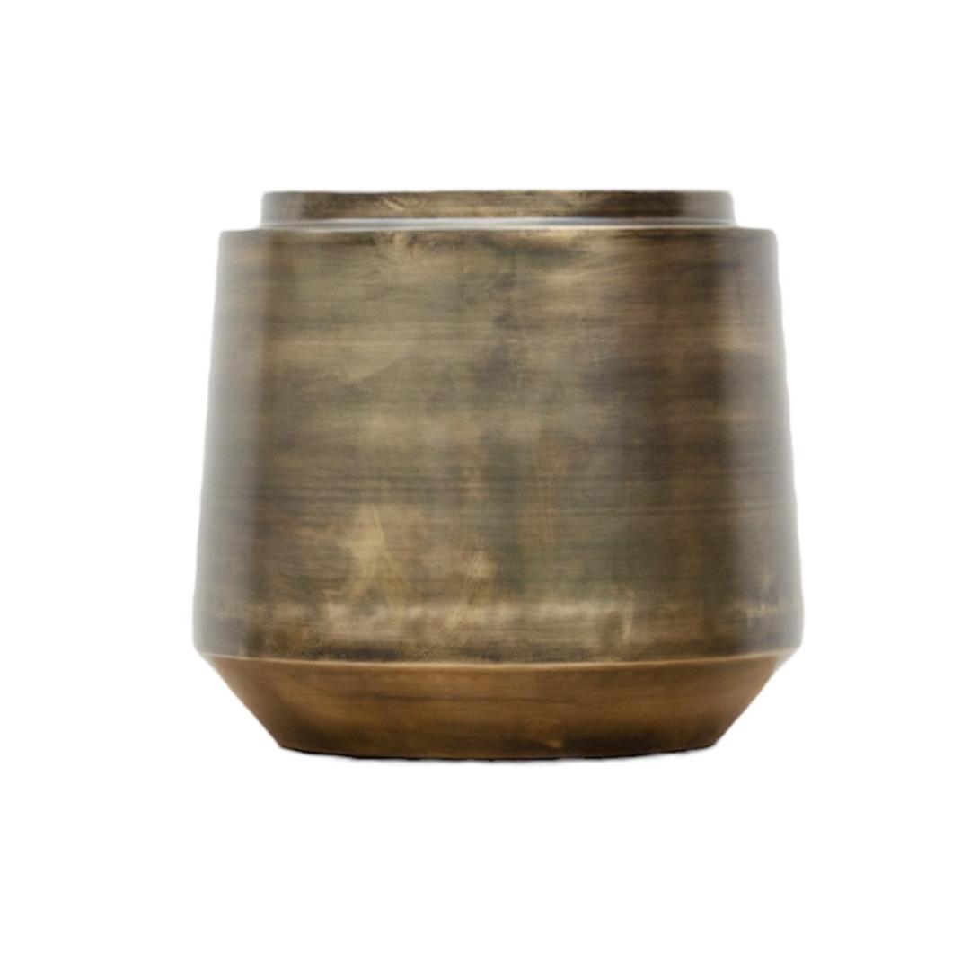 Blumen -und Pflanzenkübel - Pot Indigo Vintage Gold - D58 x H51