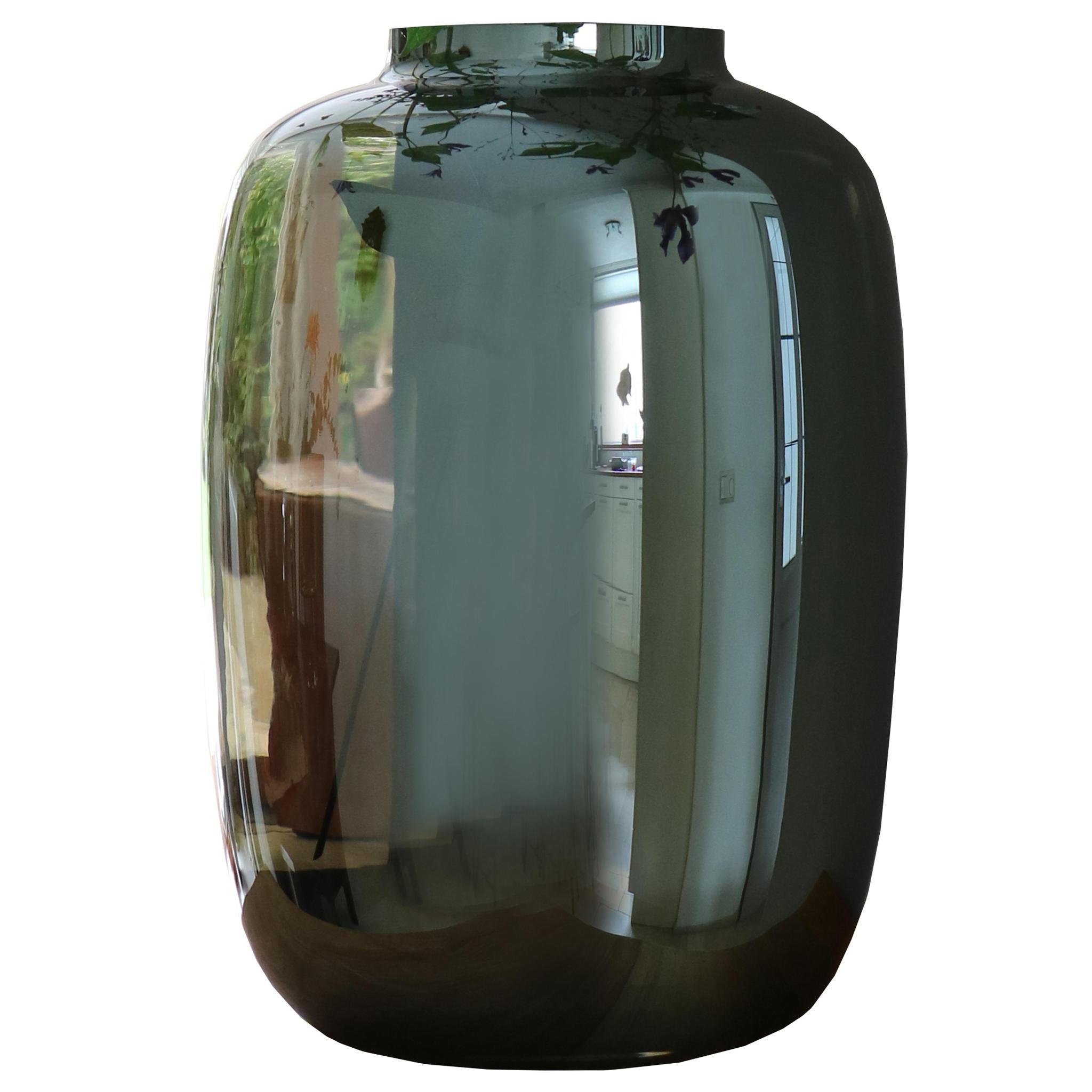 Vase - Vase Glas - M - H35 W25 - Artic - Grau