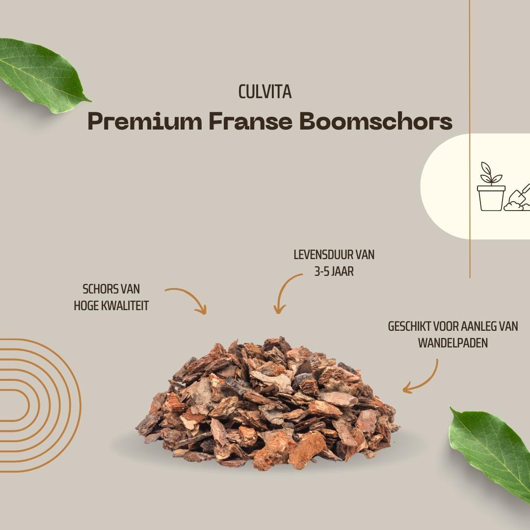 Französische Premium Baumrinde - Bodendecker - Dekorative Rinde 30-40 mm - geeignet für die Landschaftsgestaltung Gehwege - 1560 liter - pallet