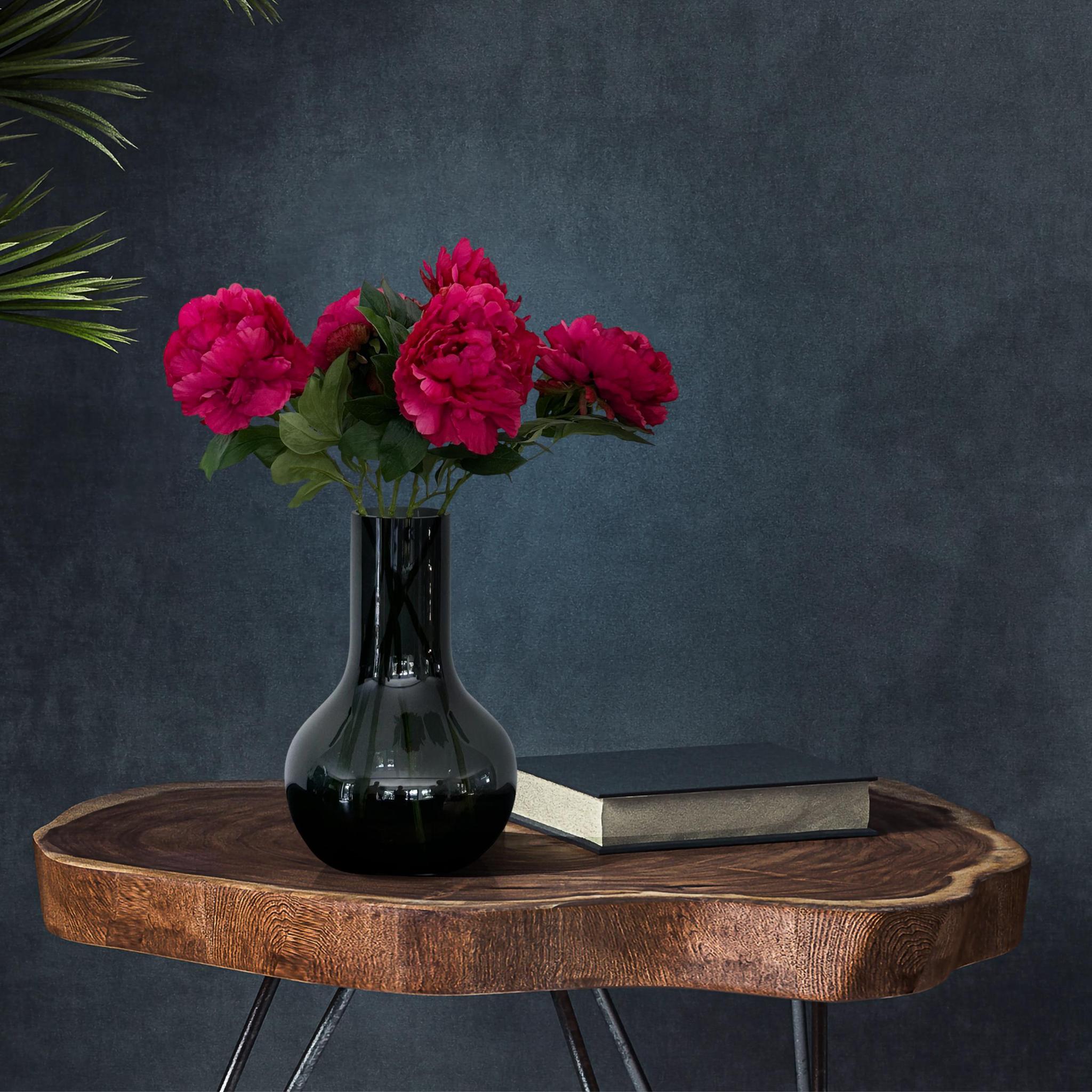 Kunstblumen - Blumenstrauß - Pfingstrosen Dunkelrosa – x 5 – 65 cm