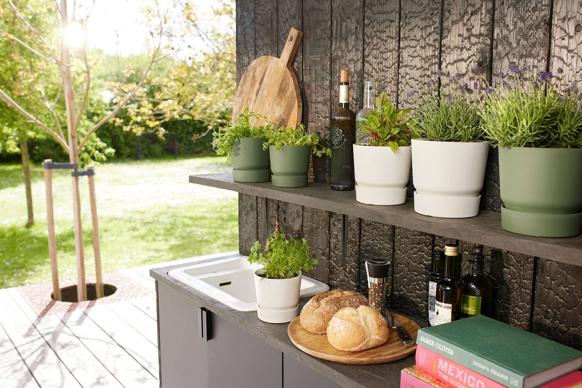 Pot elho Greenville Rond wit - D14 x H13