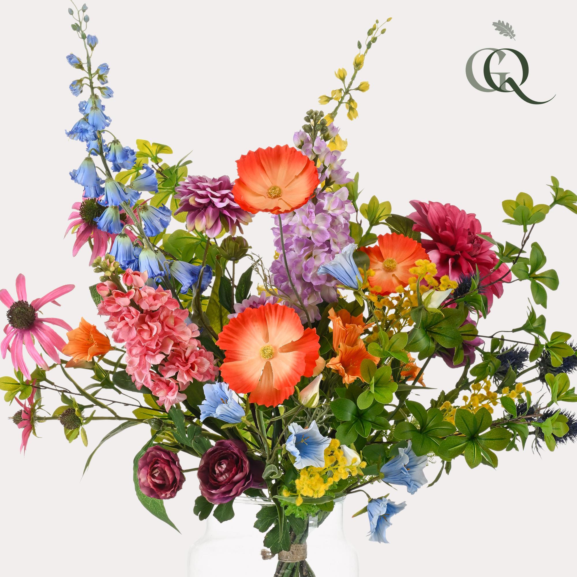 Kunstblumen - Blumenstrauß – Bouquet XL - Electric Love - 90cm