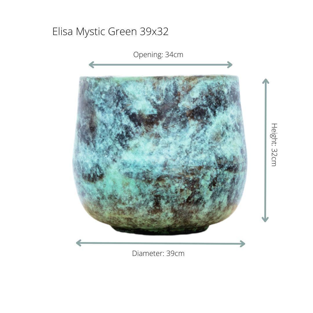 Dekotopf - Dekotopf Elisa Mystic Green - D39 x H32 - 39x32