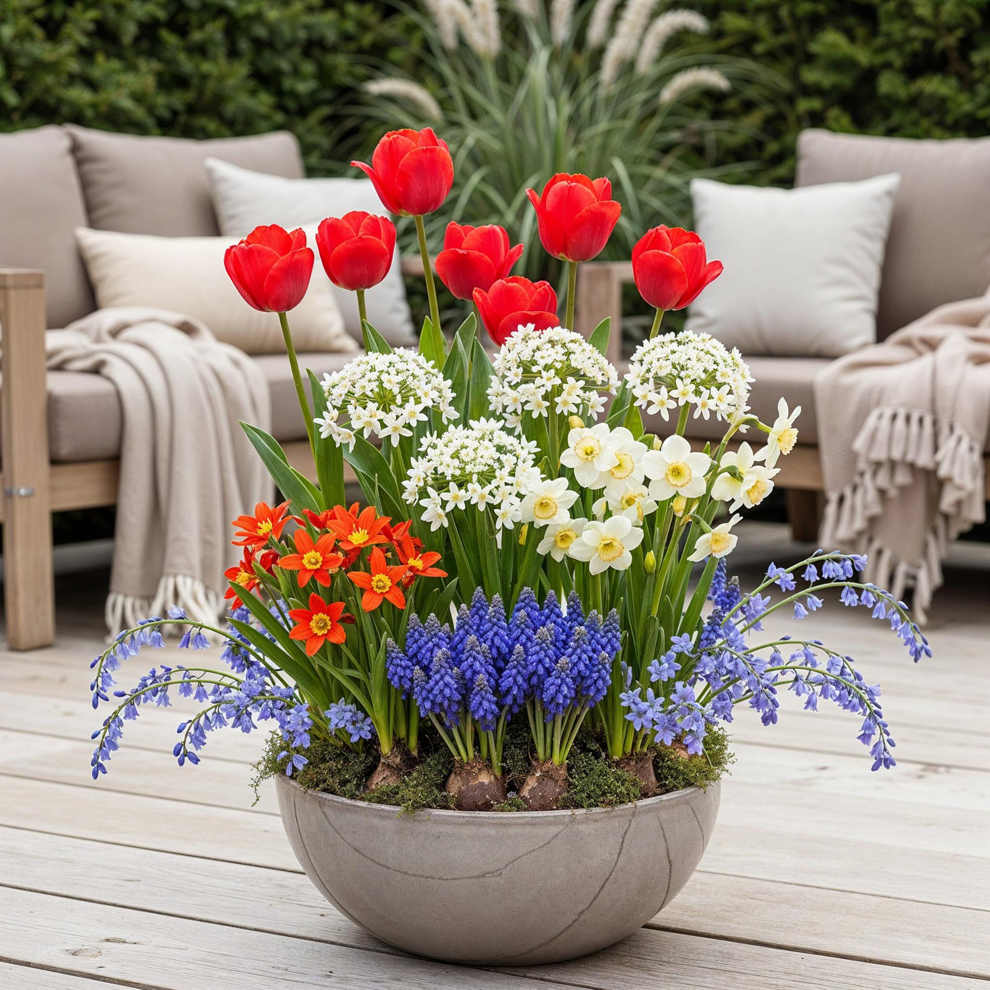 Frühlingsblumen - Blumenzwiebeln Mix - Bulbs From Holland - Verschiedene Farben - 125 Stück - Geschenkverpackung