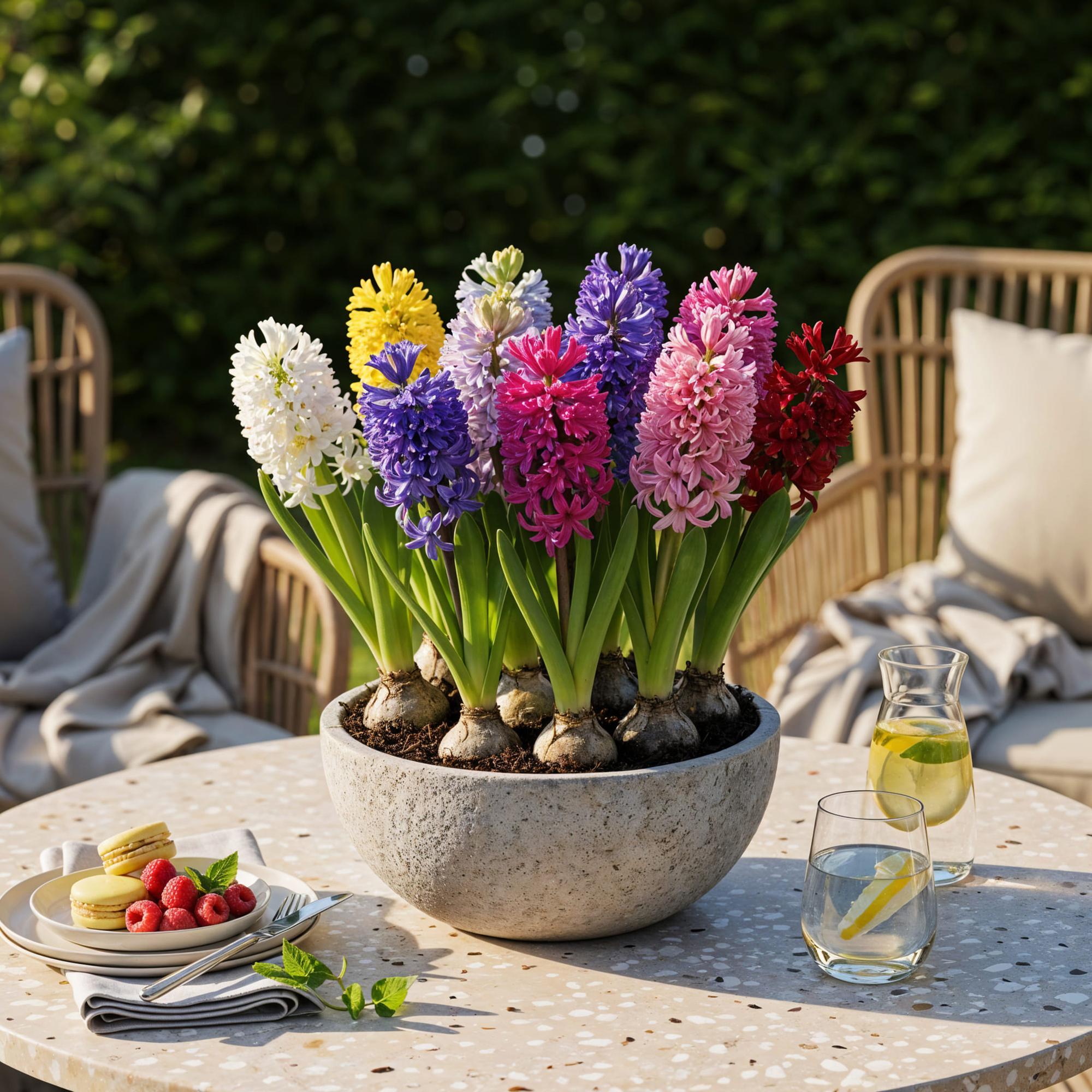 Hyazynthen Mix - Hyacinthus - Blumenzwiebeln Verschiedene Farben - 10 Stück - Zwiebelgröße 14/15 - XXL Pack