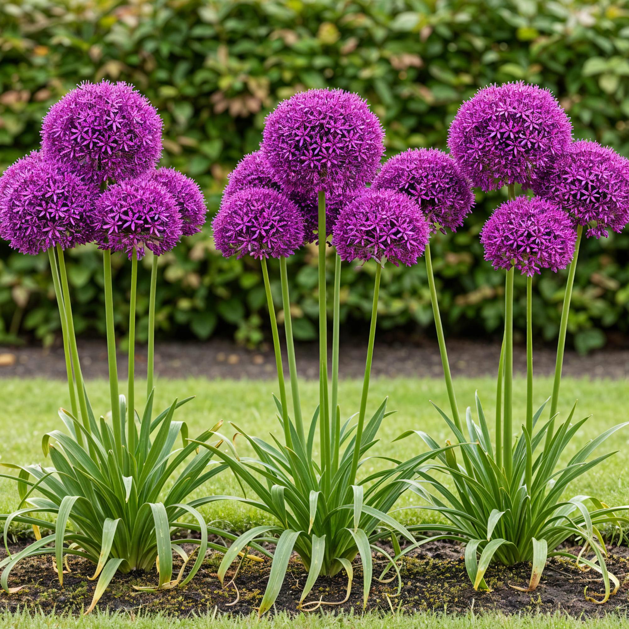 Zierlauch - Blumenzwiebeln - Allium Purple Sensation - Farbe Lila - 15 Stück - Zwiebelgröße 10/12 - XXL Pack