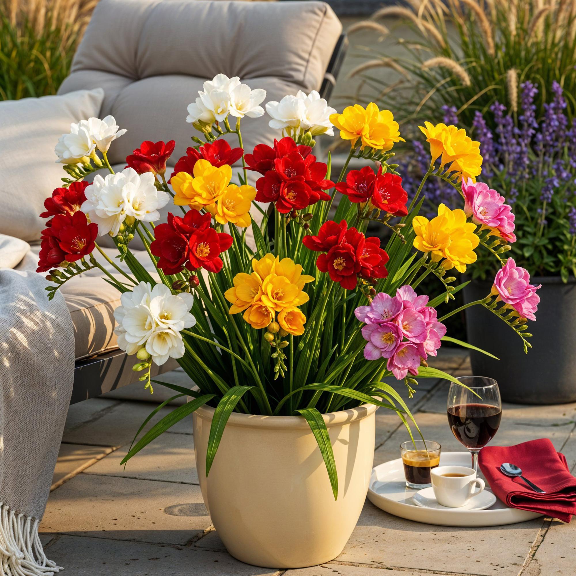 Freesien - Freesia Double Mix - Verschiedene Farben - 40 Stück - Zwiebelgröße 5/6 - XXL Pack