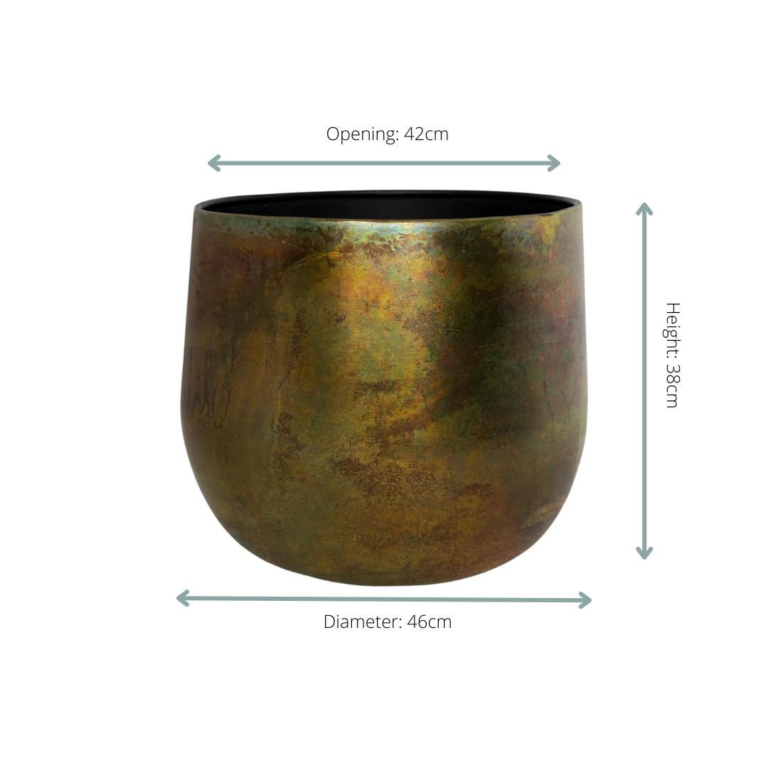 Dekotopf - Pot Elisa Vintage Grün - D46xH38