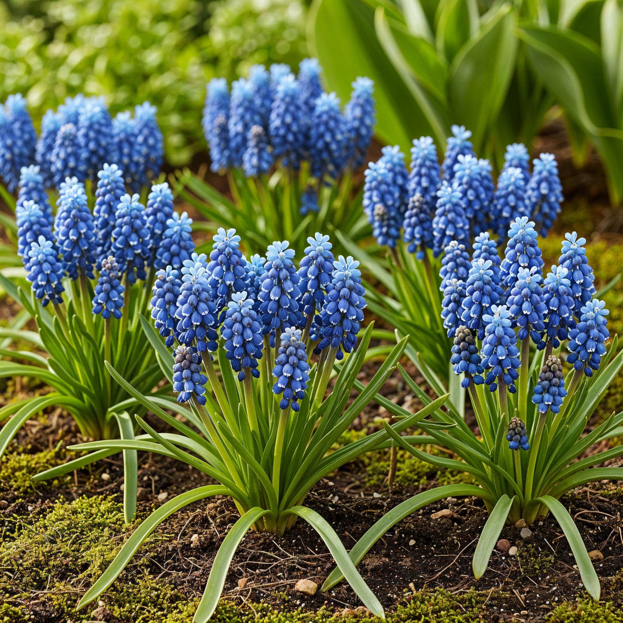 Traubenhyazinthe - Muscari Armeniacum - Farbe Blau - 50 Stück - Zwiebelgröße 8/9 - XXL Pack