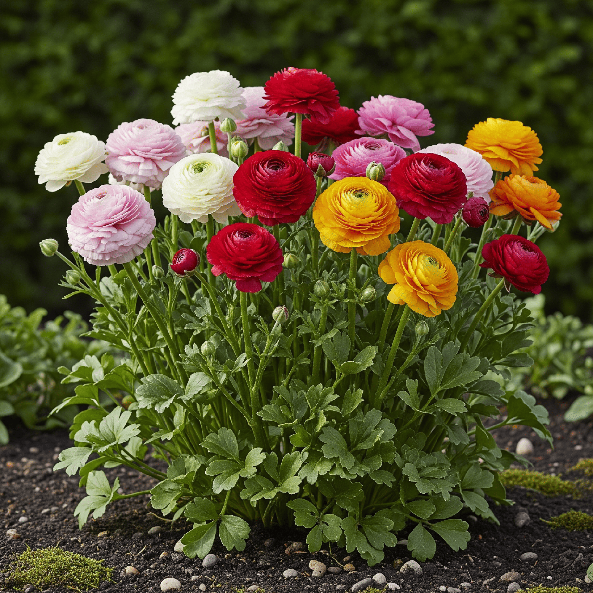 Ranunkelblumen Mix - Ranunculus Mix - Verschiedene Farben - 40 Stück - Zwiebelgröße 5/6 - XXL Pack