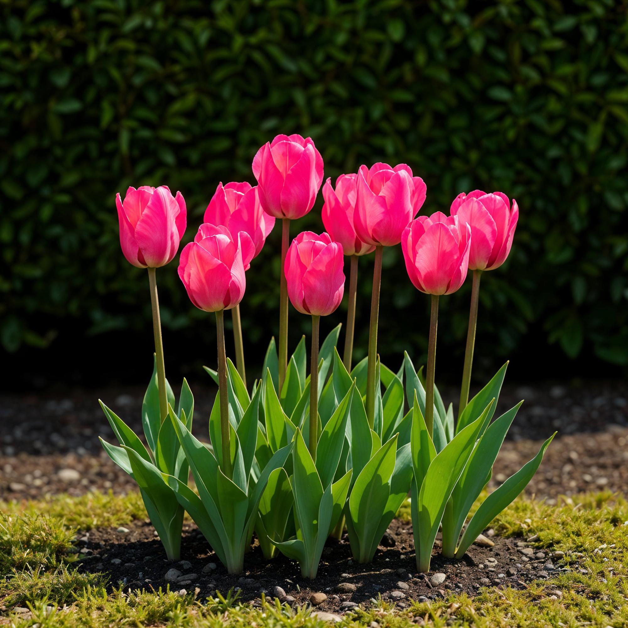 Tulpen - Tulipa Triumph Pink - Farbe Rosa - 15 Stück - Zwiebelgröße 11/12 - XXL Pack