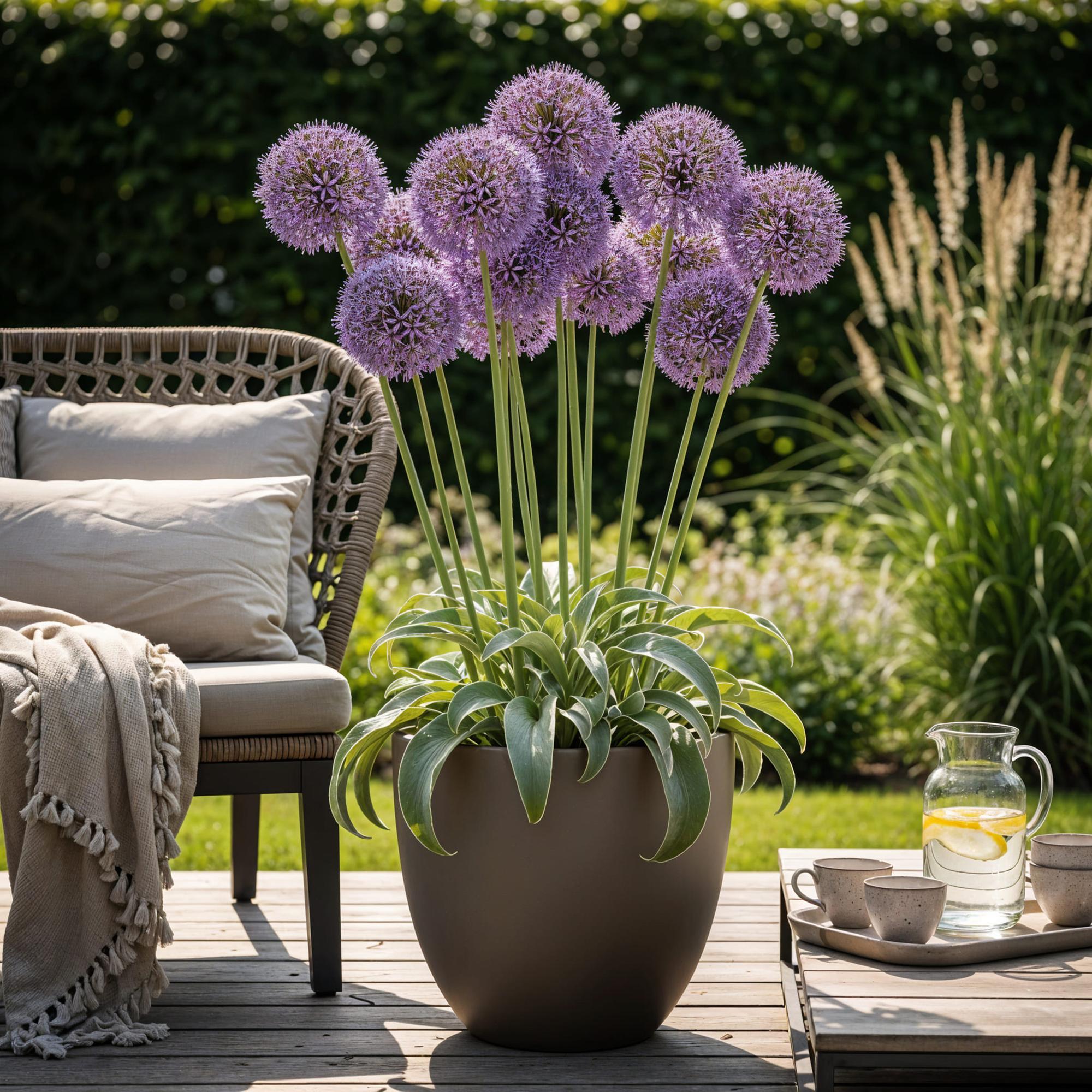 Zierlauch - Blumenzwiebeln - Allium Gladiator - Farbe Lila - 5 Stück - Zwiebelgröße 16/18 - XXL Pack