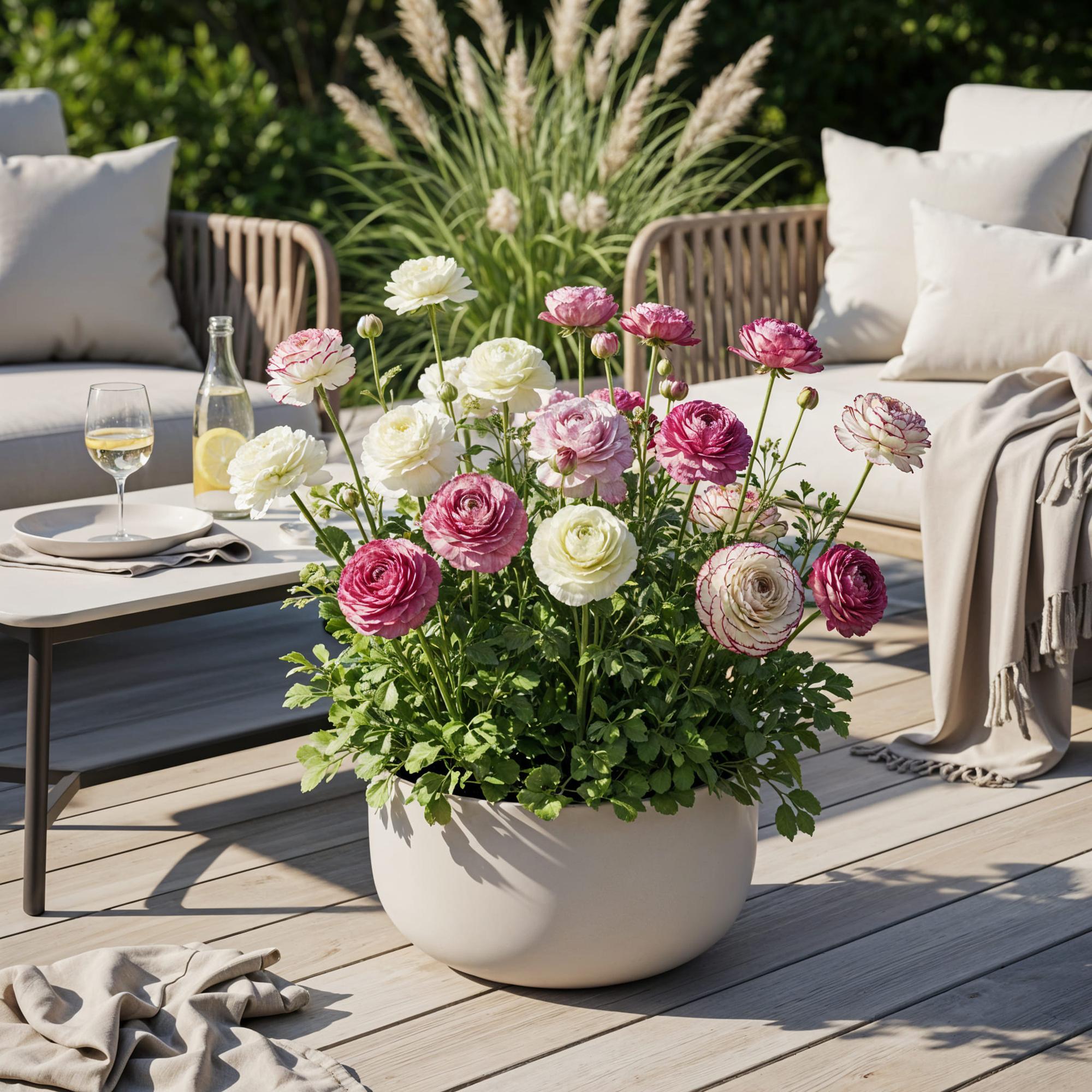 Ranunkelblumen Mix - Ranunculus Pastel Mix - Verschiedene Farben - 40 Stück - Zwiebelgröße 5/6 - XXL Pack