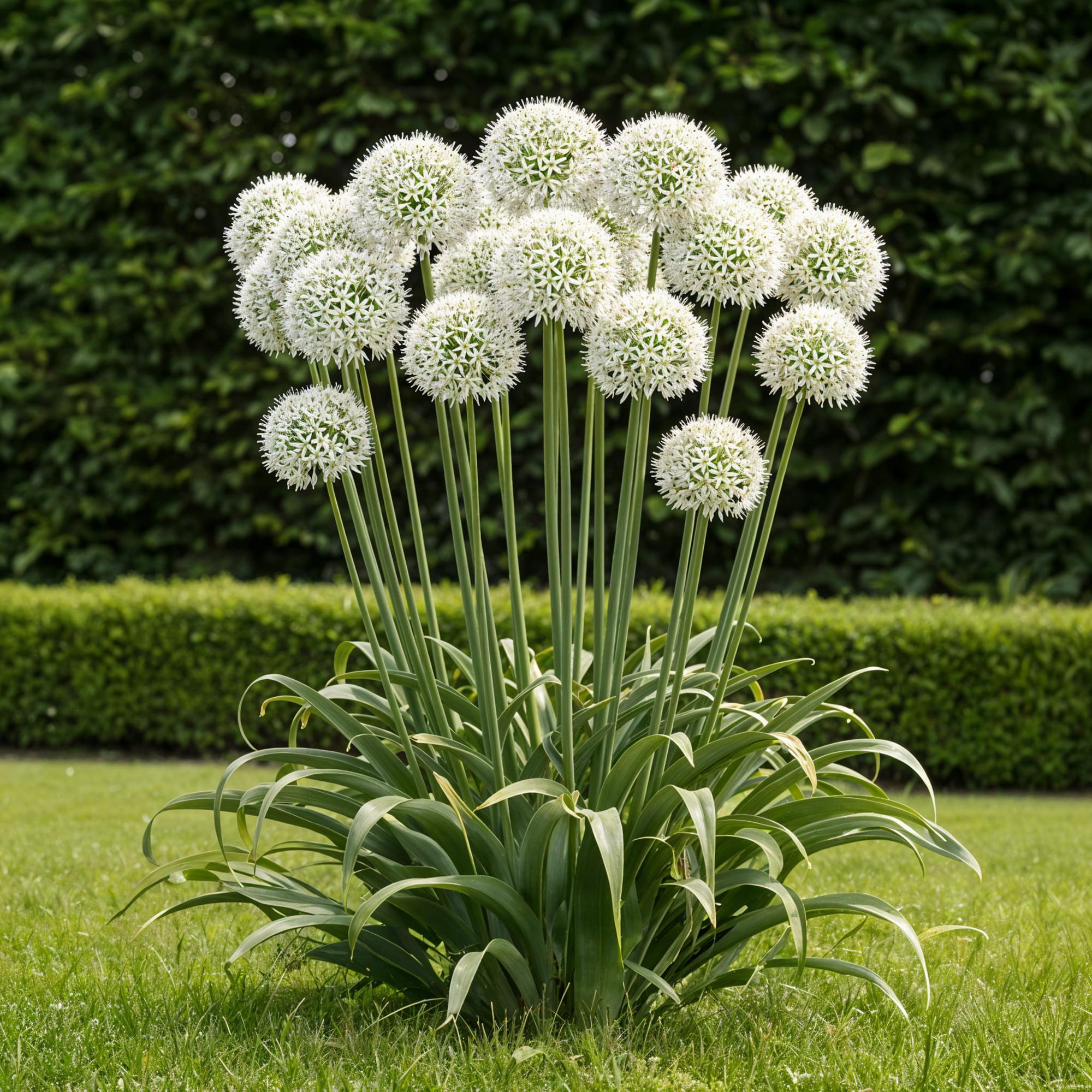 Zierlauch - Blumenzwiebeln - Allium Mount Everest - Farbe Weiß - 3 Stück - Zwiebelgröße 16/18 - XXL Pack