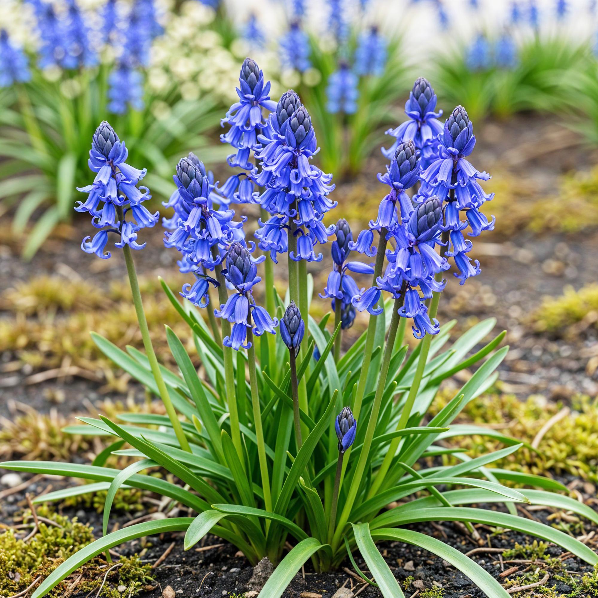 Waldhyazinthe - Hyacinthoides non Scripta - Farbe Blau - 20 Stück - Zwiebelgröße 7/8 - XXL Pack