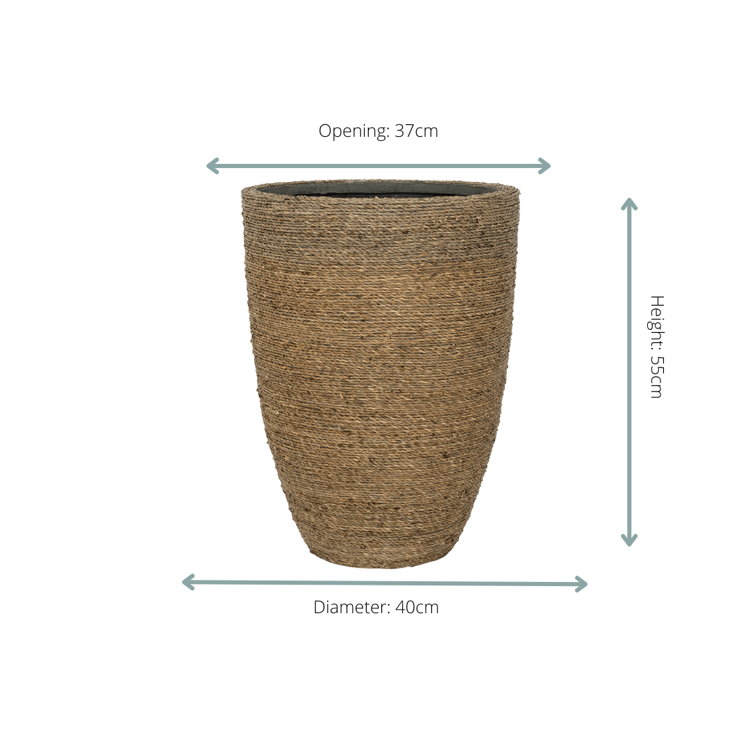 Dekotopf - Pot Ben Straw Grass - D40 x H55