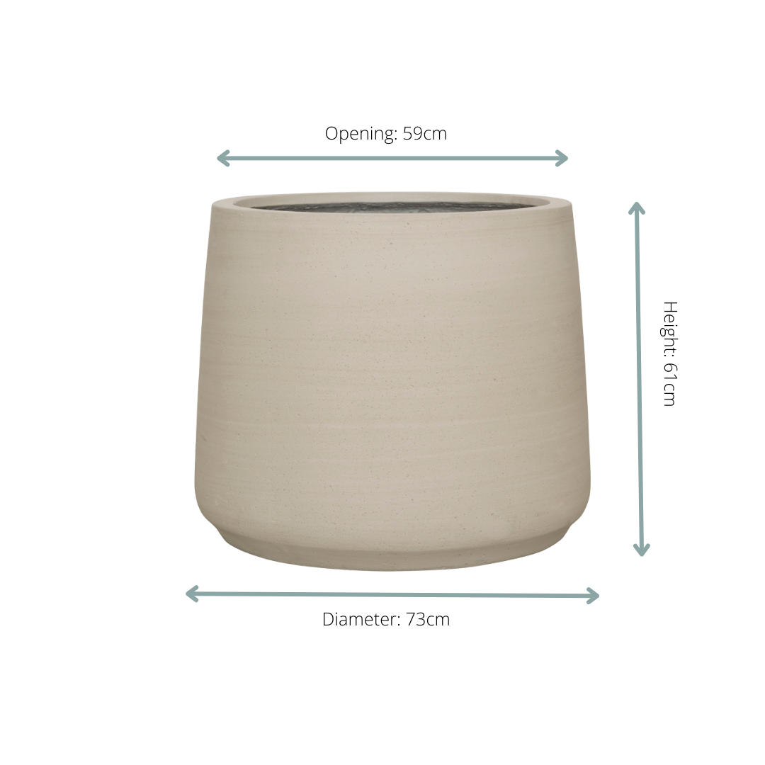 Dekotopf - Jumbo Patt Beige Washed - D73 x H61