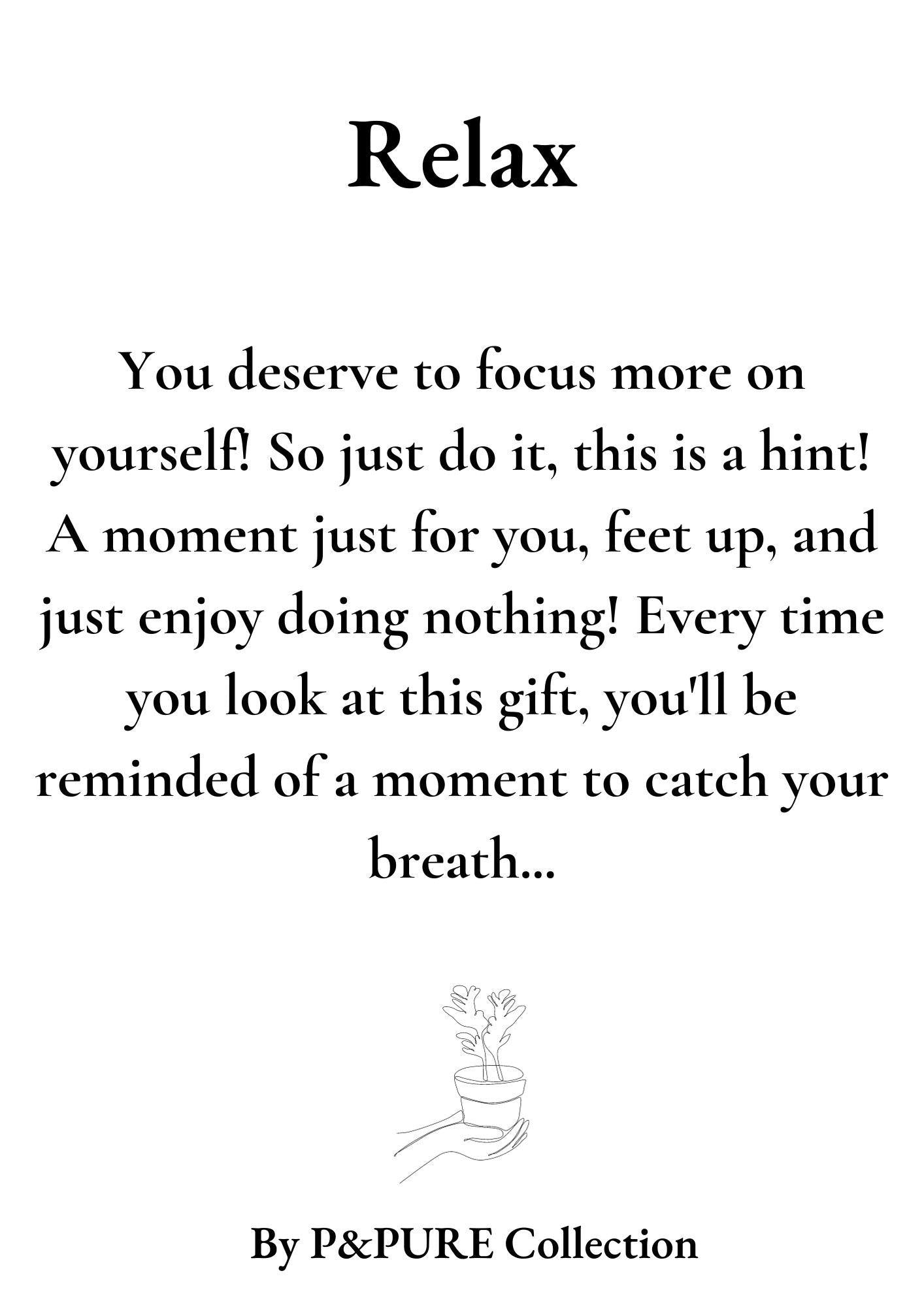 Aloe Vera - Gift "Relax" WITH GREETING CARD! - Ø12cm - ↕40cm