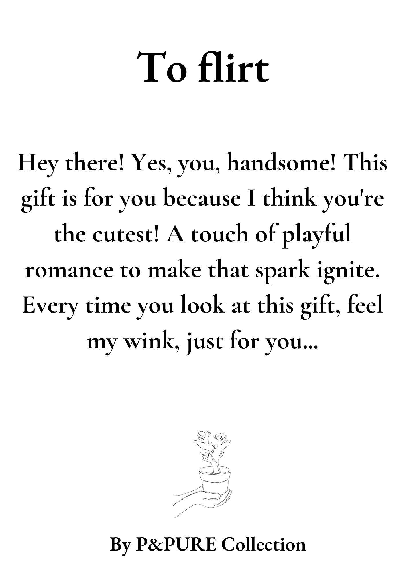 Rose Light Pink Gift "To Flirt" WITH GREETING CARD! - Ø12cm - ↕30cm