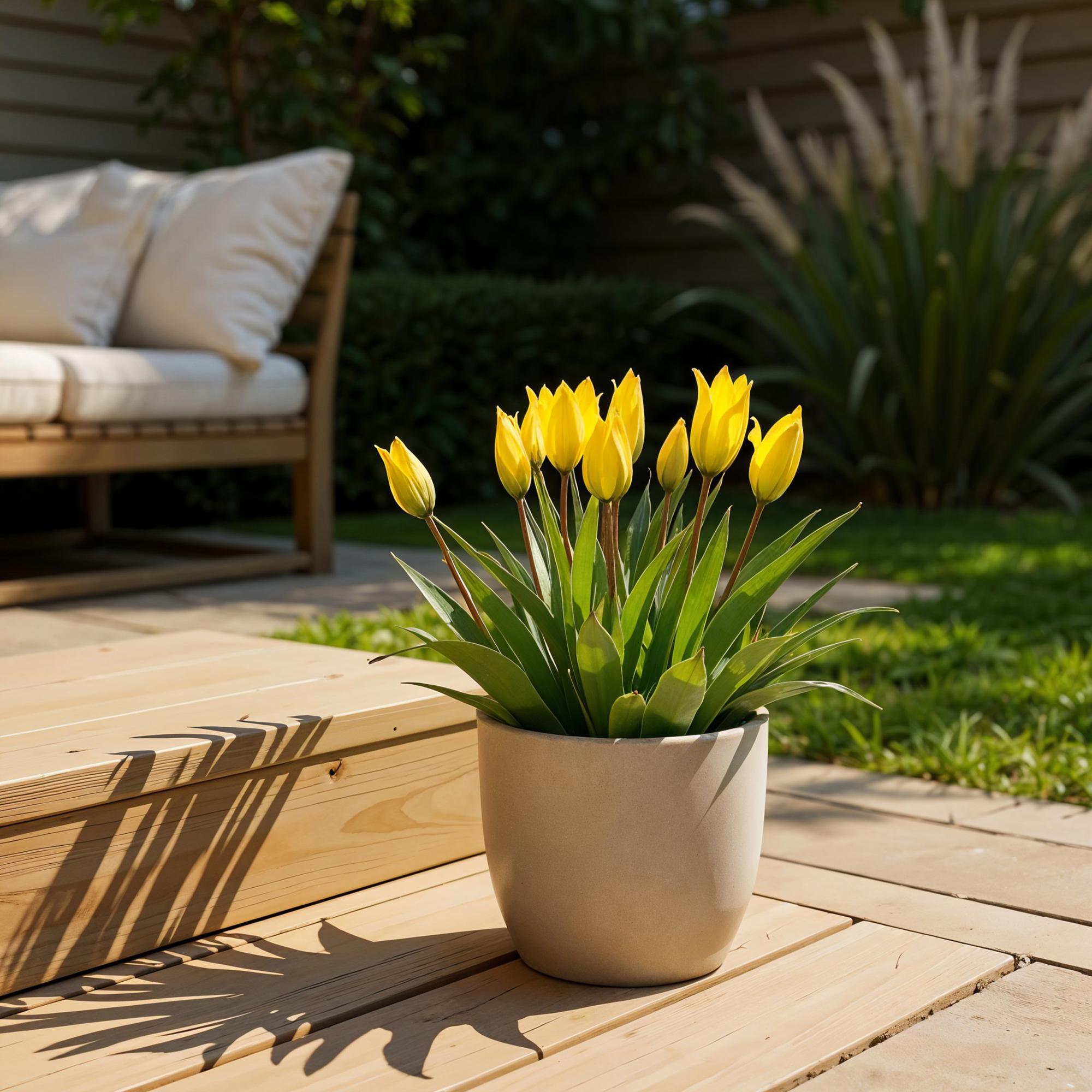 Tulpen - Tulipa Sylvestris - Farbe Gelb - 20 Stück - Zwiebelgröße 5/6 - XXL Pack