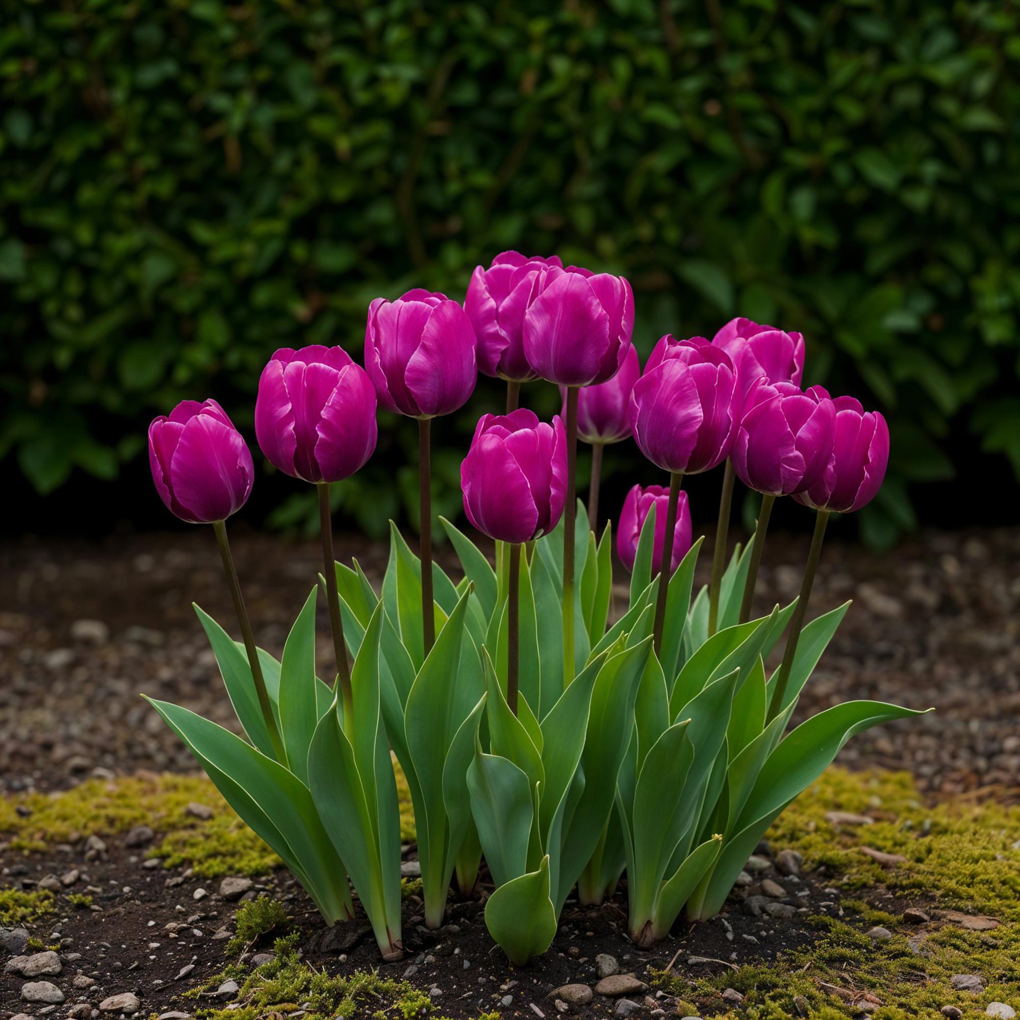 Tulpen - Tulipa Triumph Purple - Farbe Lila - 15 Stück - Zwiebelgröße 11/12 - XXL Pack