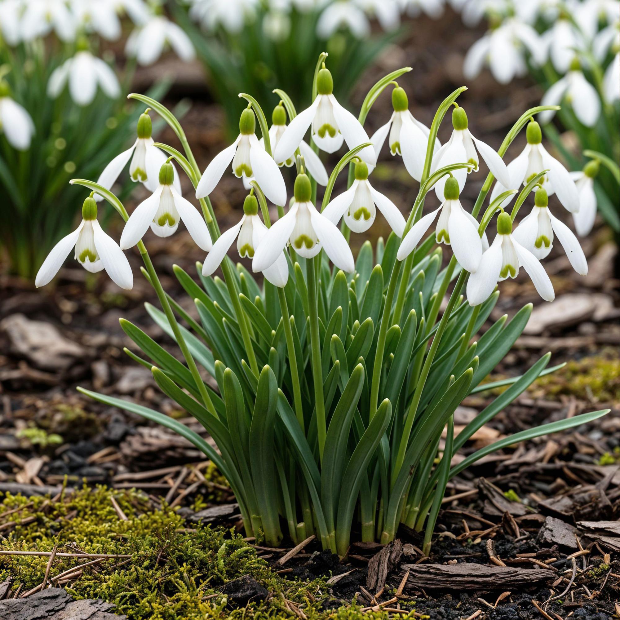 Schneeglöckchen - Galanthus Elwesii - Farbe Weiß - 25 Stück - Zwiebelgröße 5/6 - XXL Pack