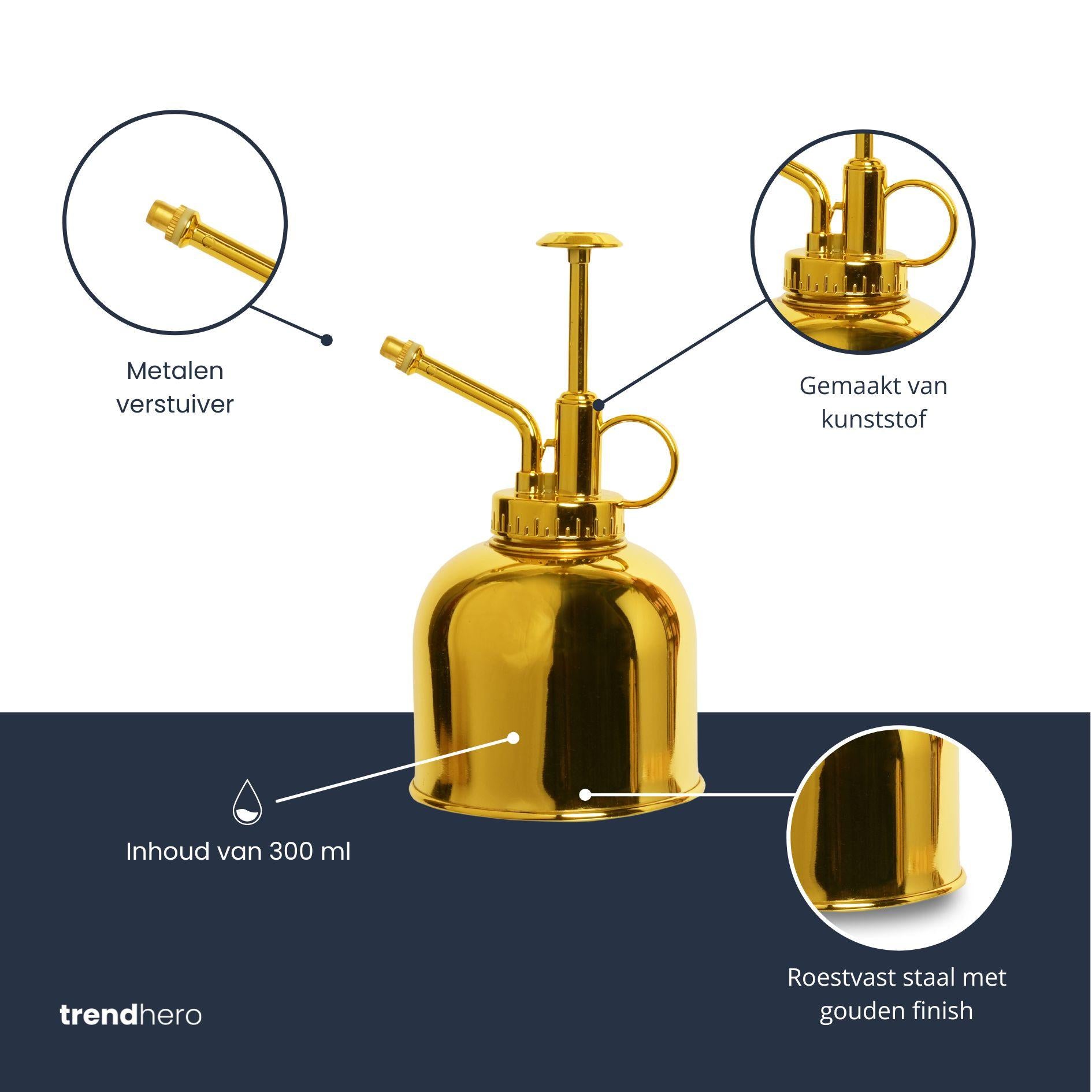 Pflanzenspritze – Gold  Edelstahl - 300 ml
