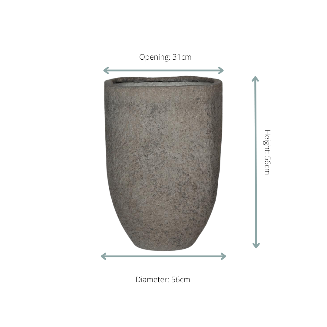 Dekotopf - Pot Mountain Hayes S Dioriet Grey - D38 x H56