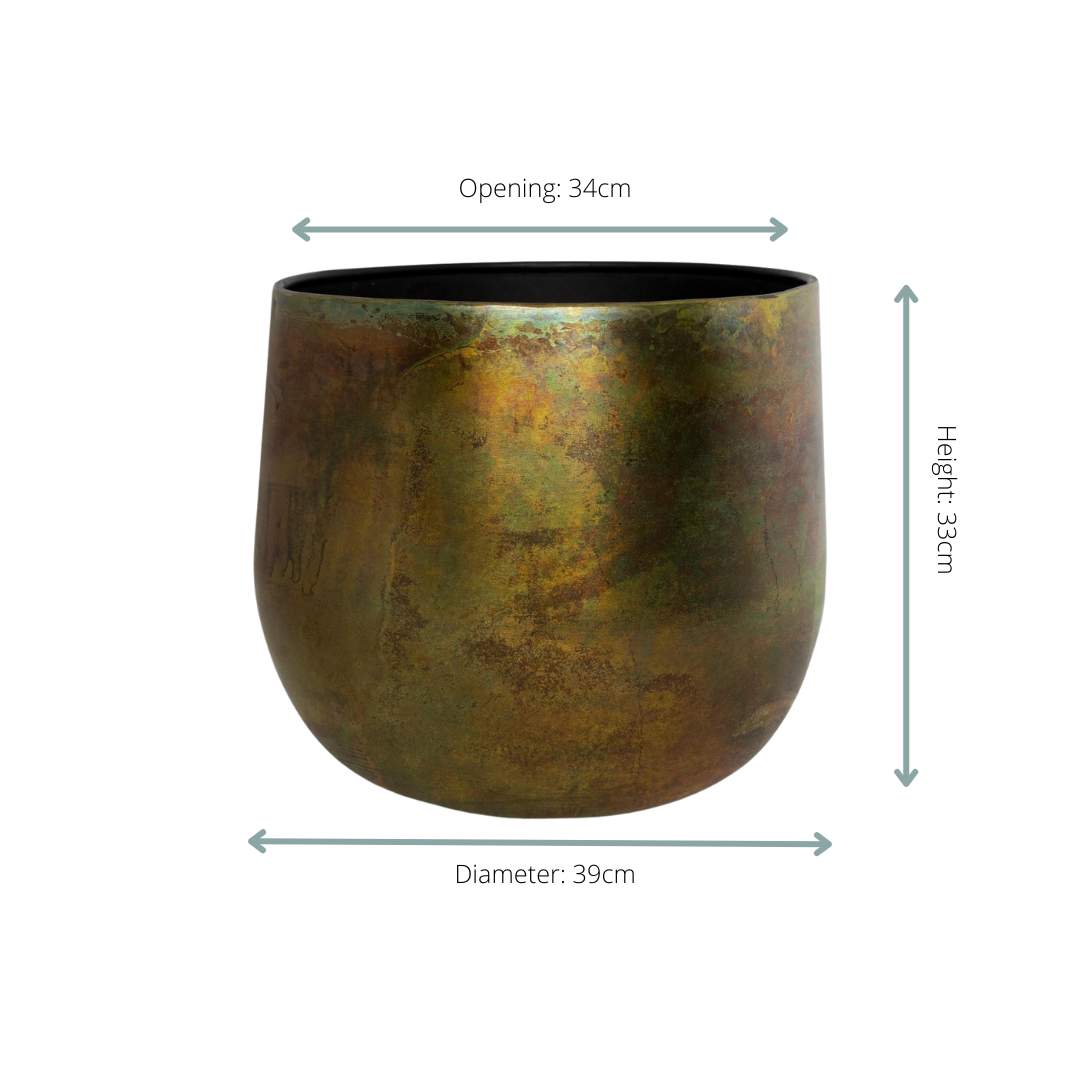 Dekotopf - Pot Elisa Vintage Grün - D39xH33