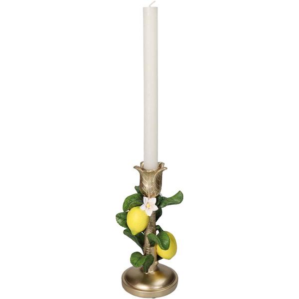 Kerzenleuchter - Candle stick Lemon Green Gold - 17,5 cm - Kersten