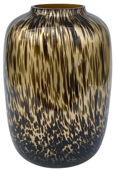 Vase - Vaas glas - M - H35 W25 -Artic Cheetah Gold