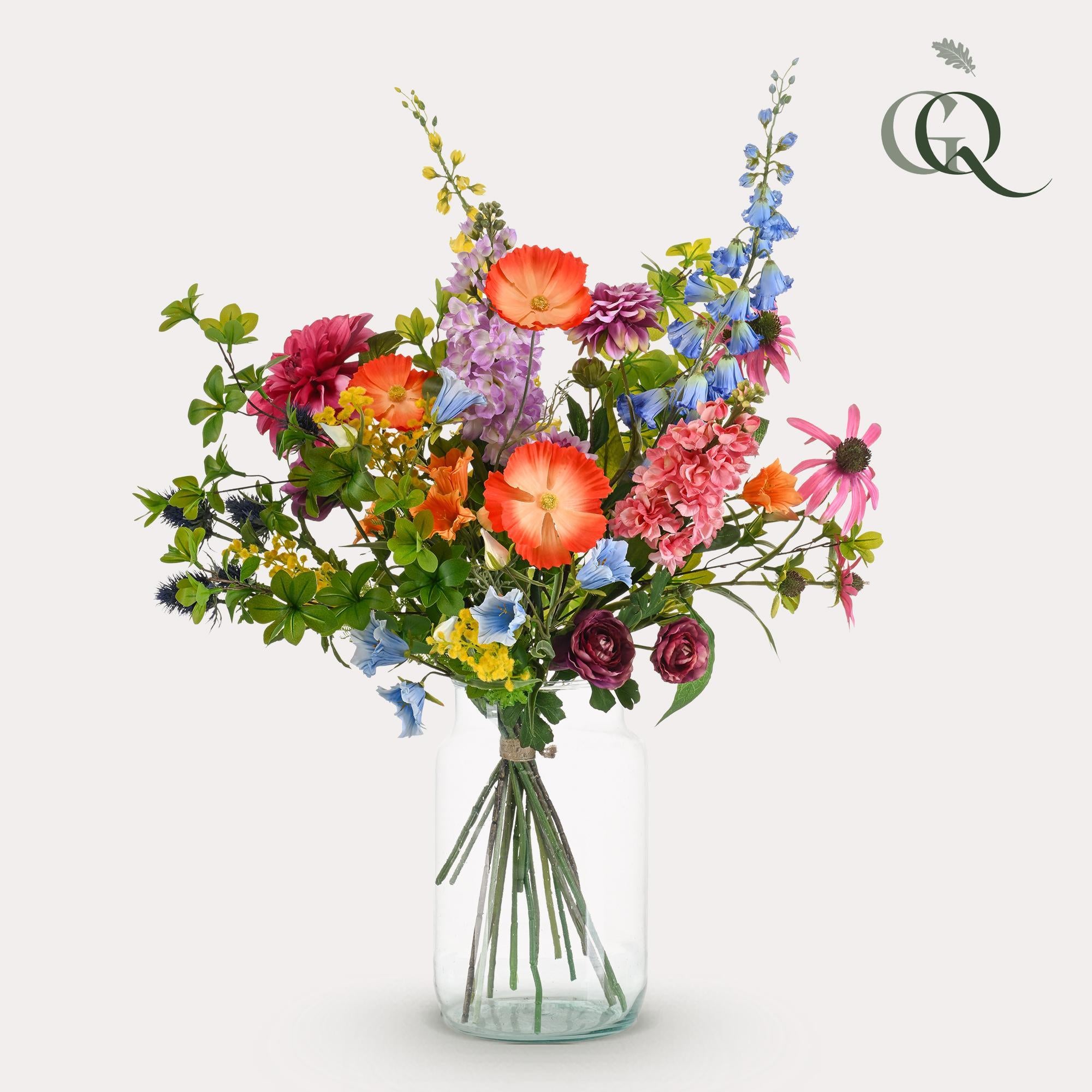 Kunstblumen - Blumenstrauß – Bouquet XL -  Electric Love - 90cm