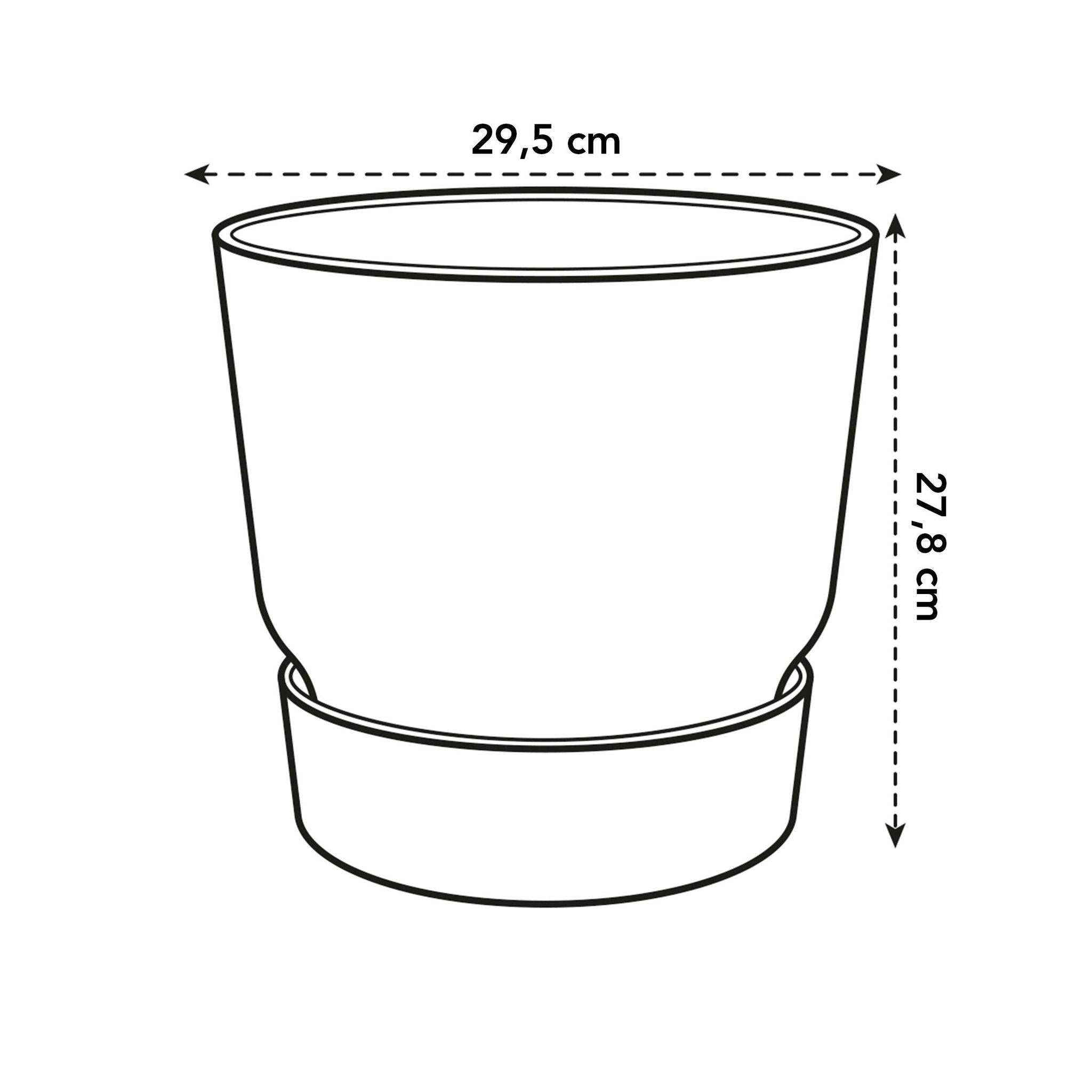 Pot elho Greenville Round weiß - D30 x H28