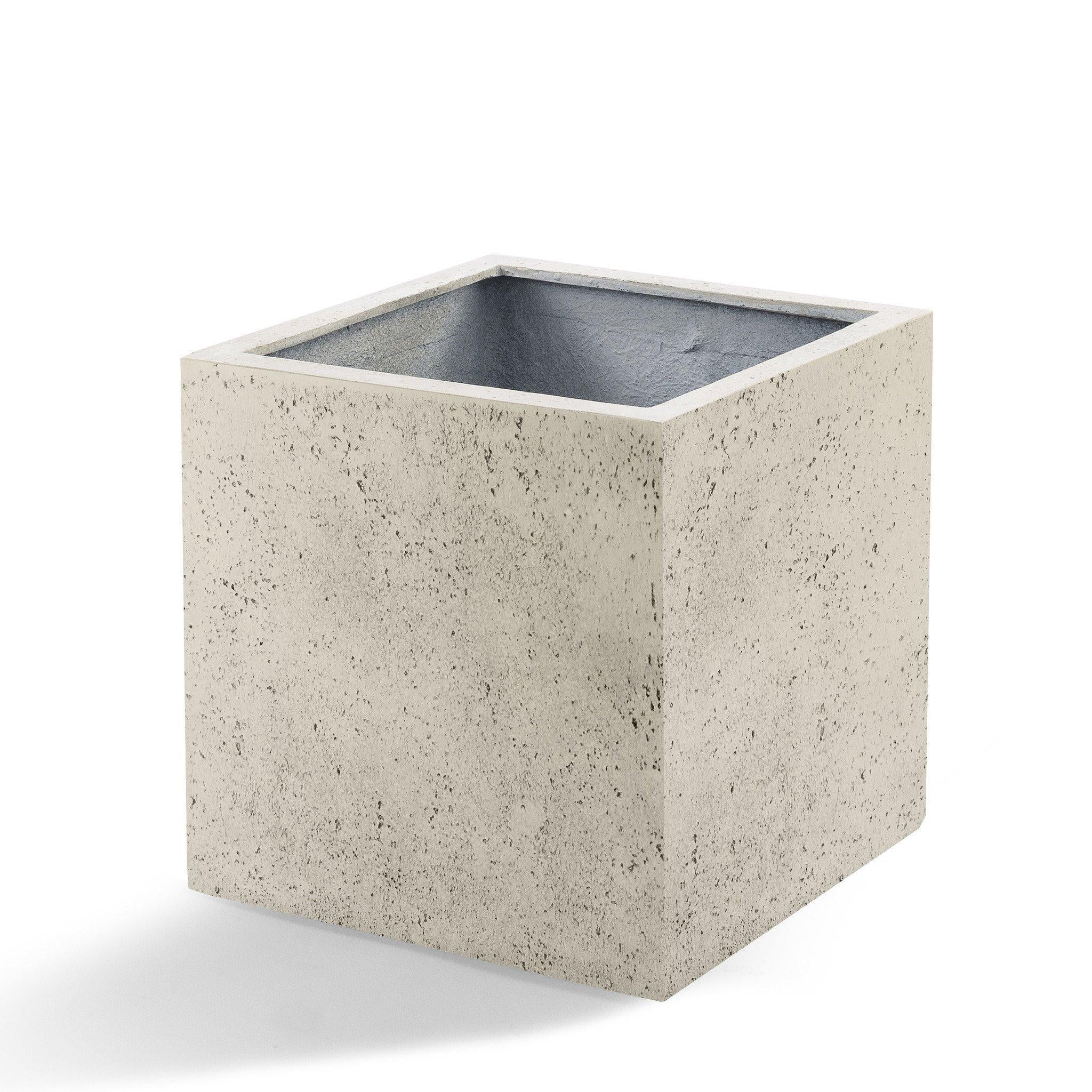 Pot Grigio Cube Antique weiß - D60x H60