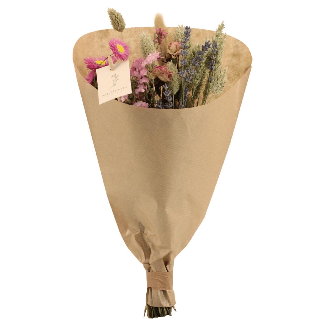 Trockenblumen - Feldstrauß Rosa - Ø15 - ↨35cm