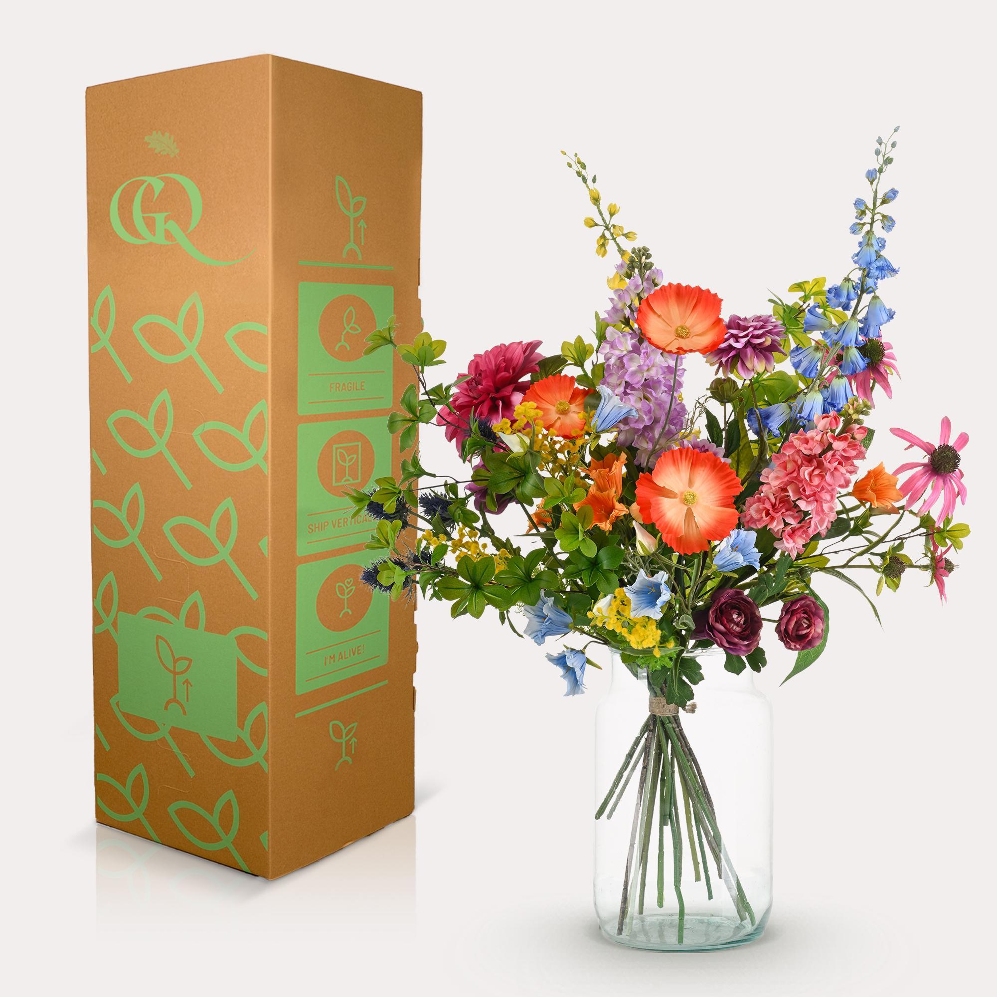 Kunstblumen - Blumenstrauß – Bouquet XL -  Electric Love - 90cm