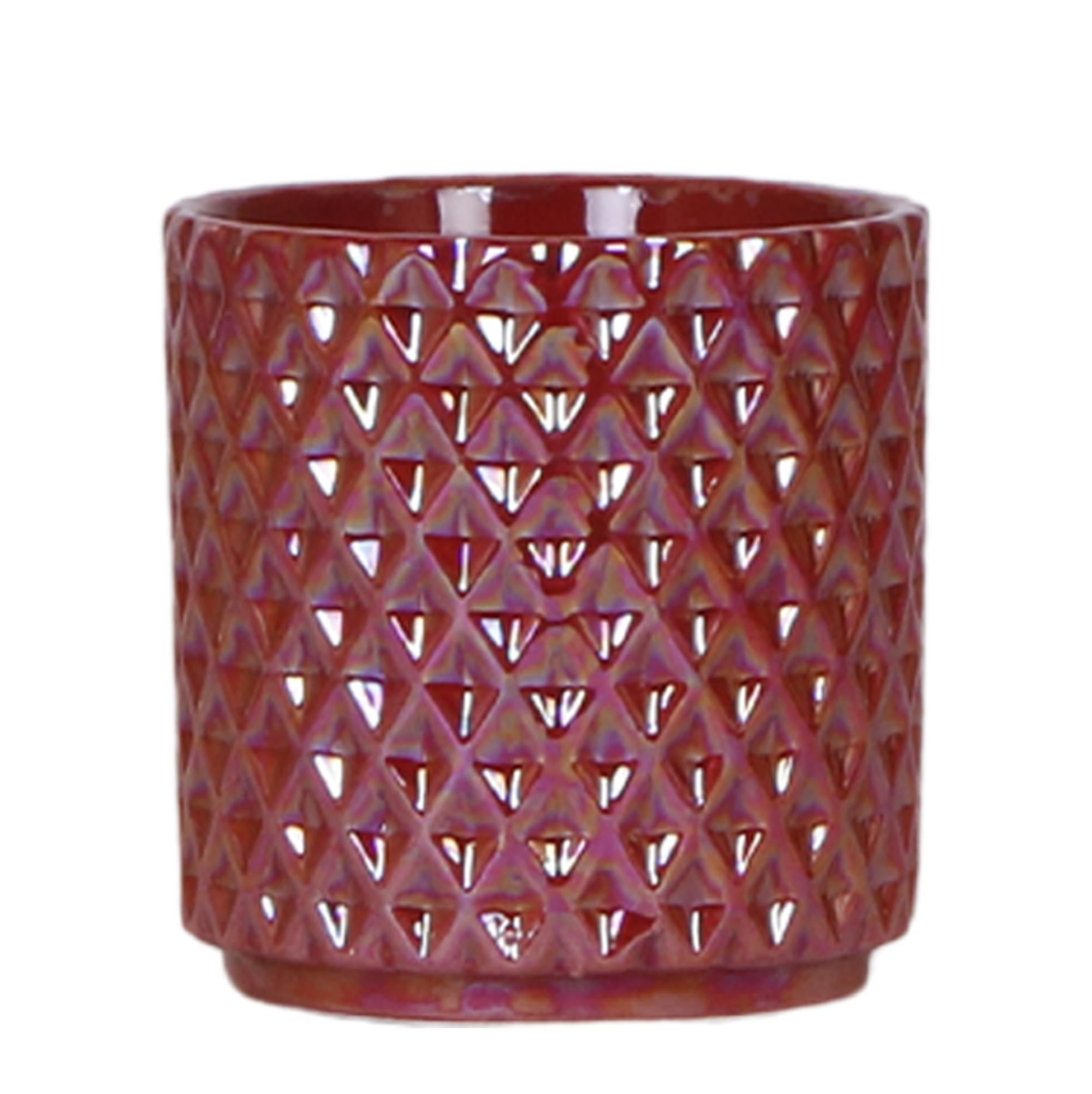 Kolibrie Thuis | Sierpot Diamond Pearl - Rood - Ø9cm