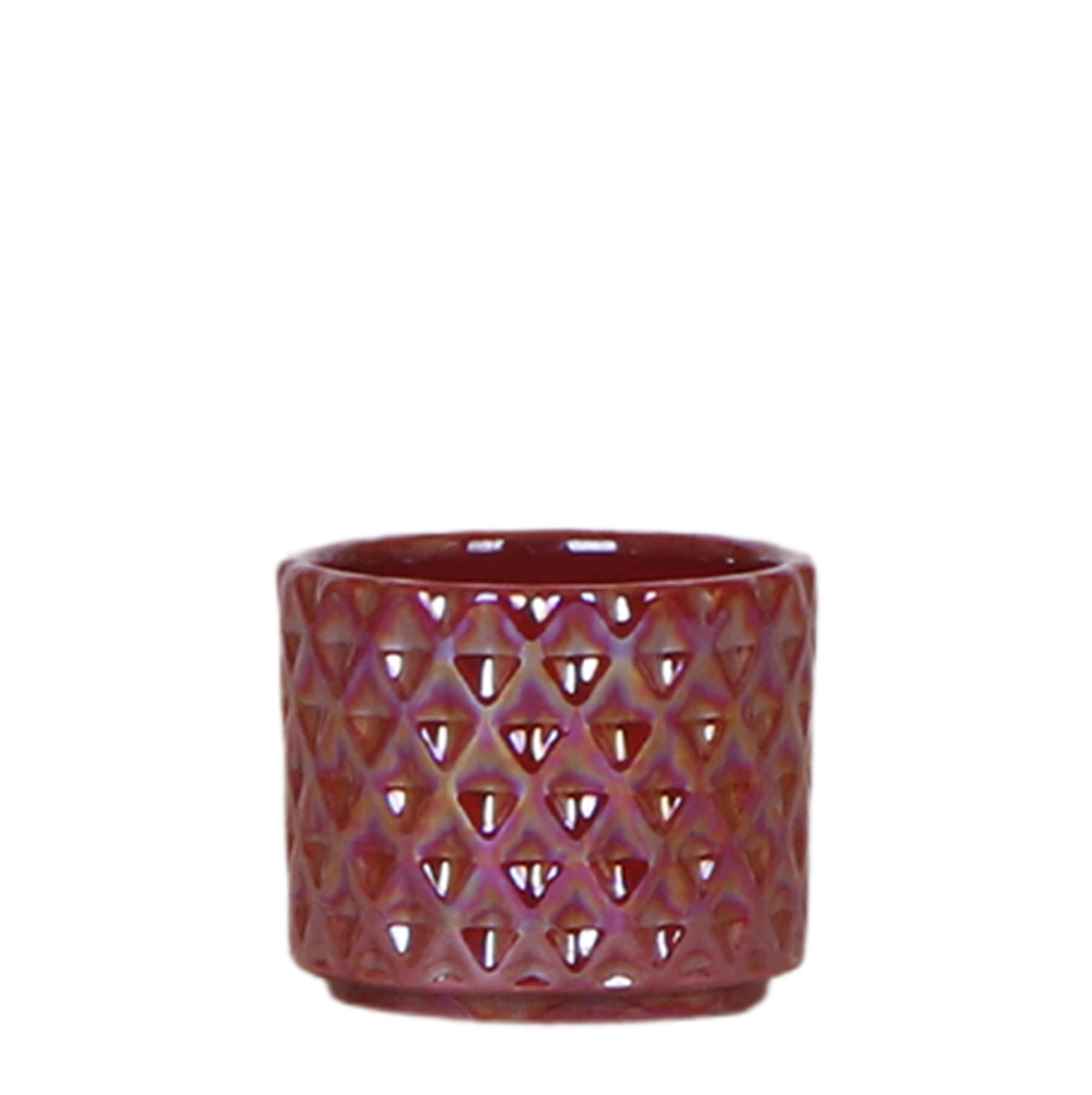 Kolibrie Thuis | Sierpot Diamond Pearl - Rood - Ø6cm