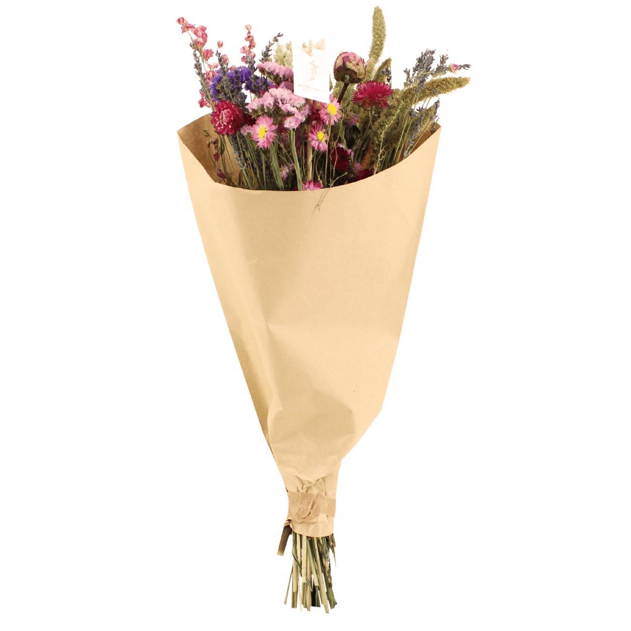 Trockenblumen - Feldstrauß Rosa - Ø25 - ↨60cm