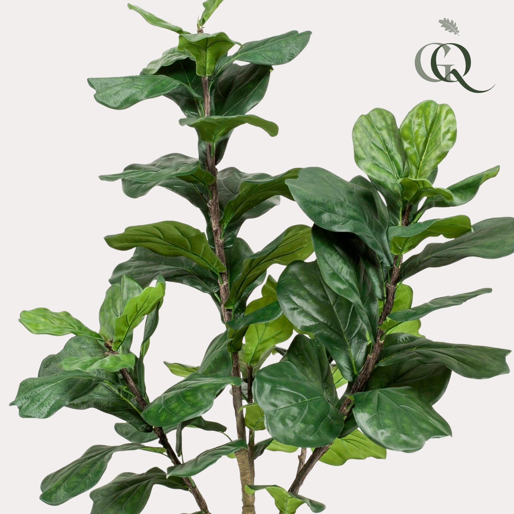 Kunstpflanze - Ficus Lyrata - Tabakspflanze - 180 cm