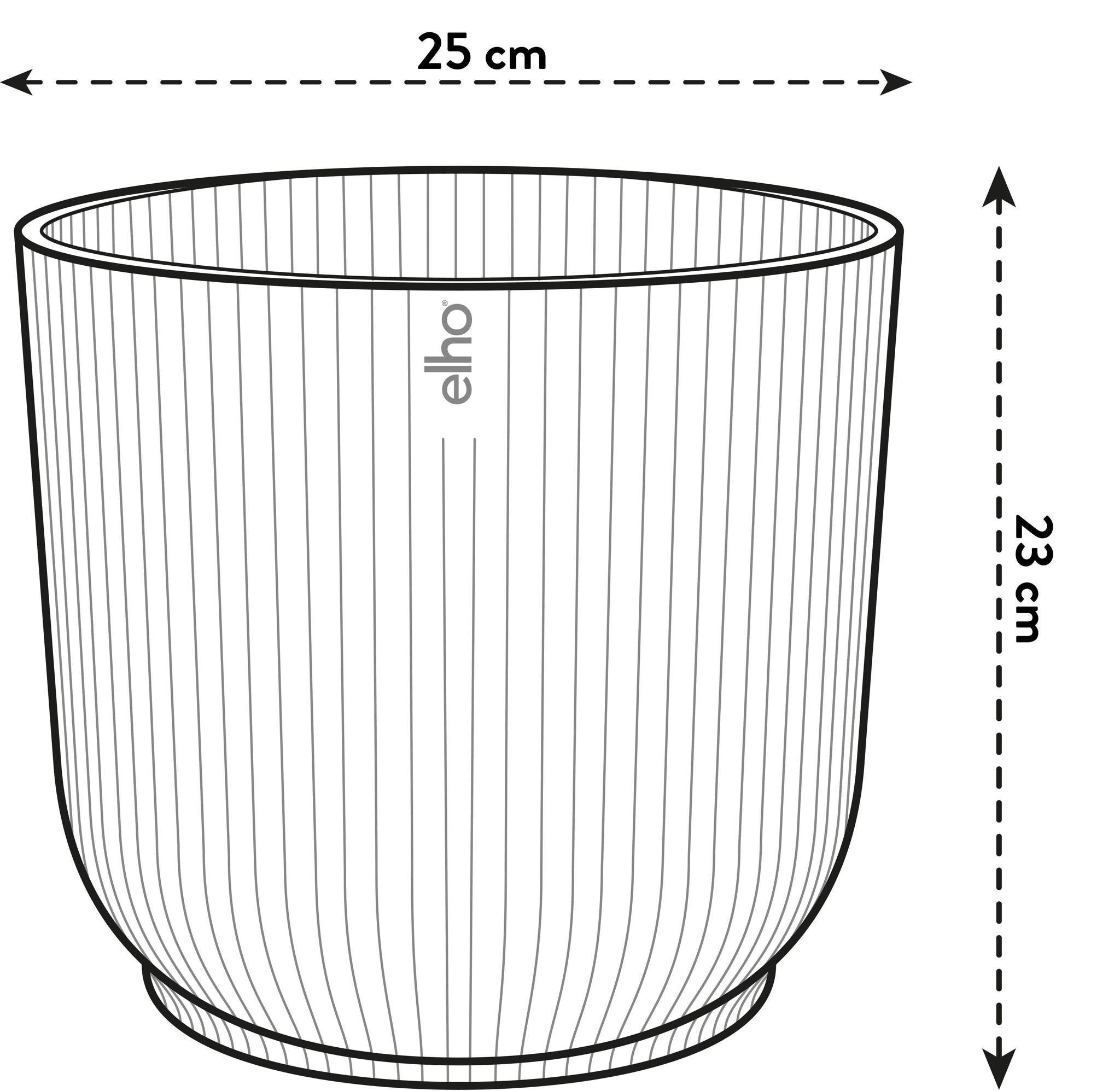 Pot elho Vibes Fold Round blau - D25 x H23