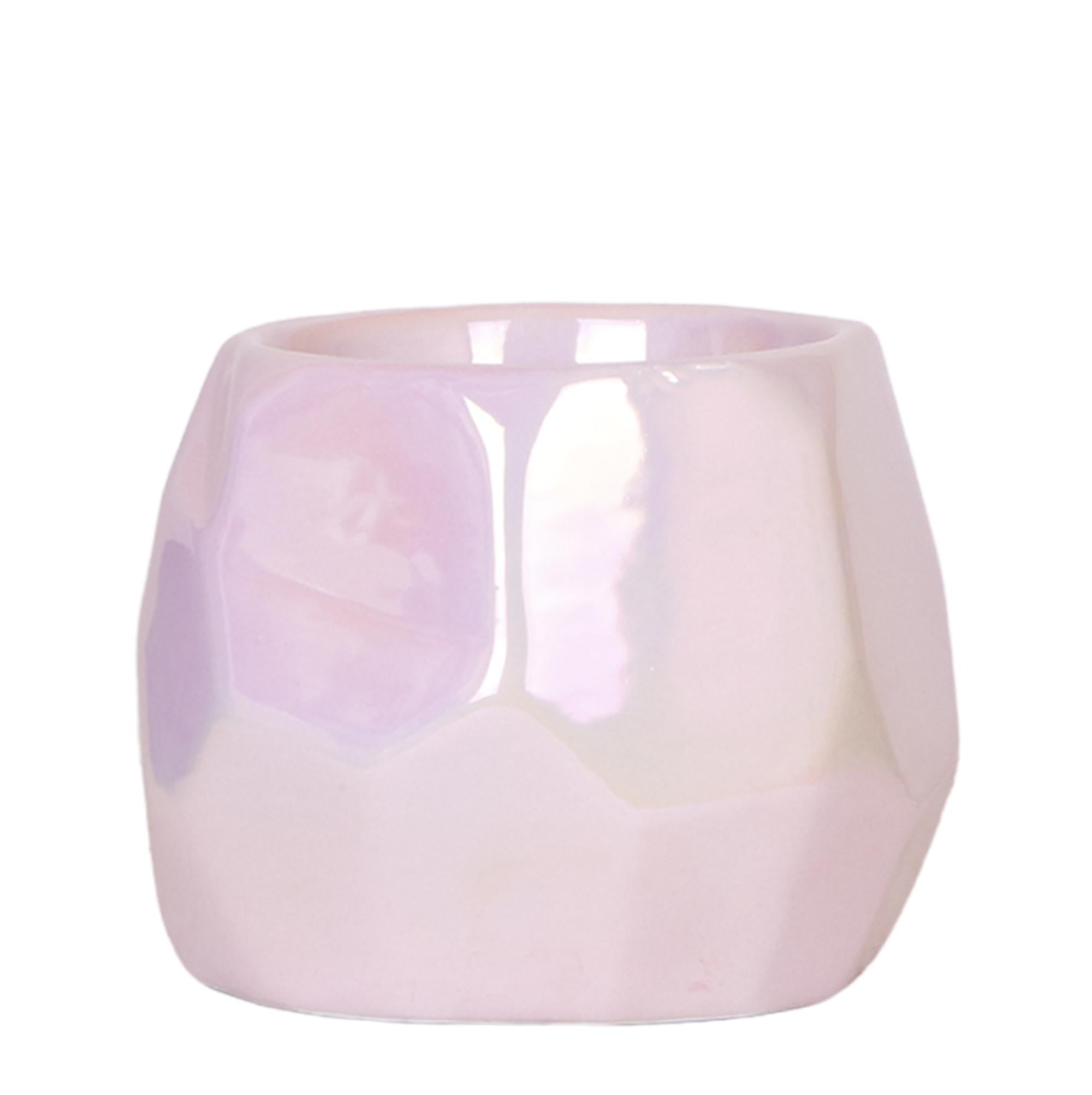 Pflanzen -und Blumentopf - Dekotopf Perle pink - Pearl pot pink - Ø9cm