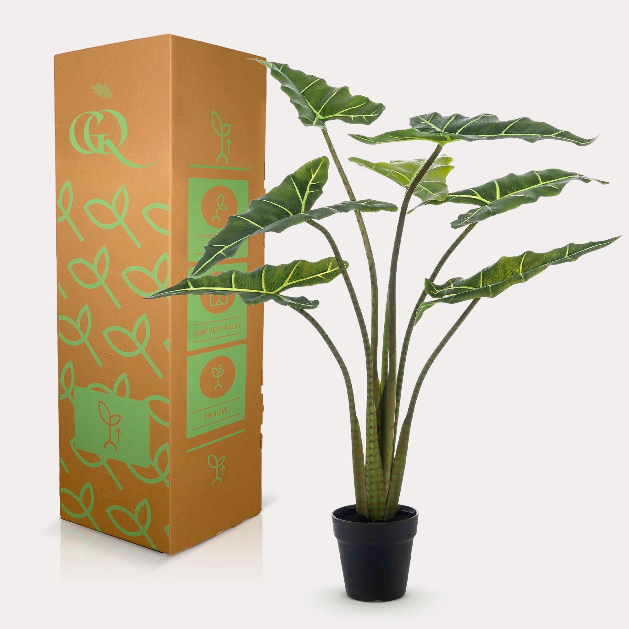 Kunstpflanze - Alocasia Frydek - 90 cm