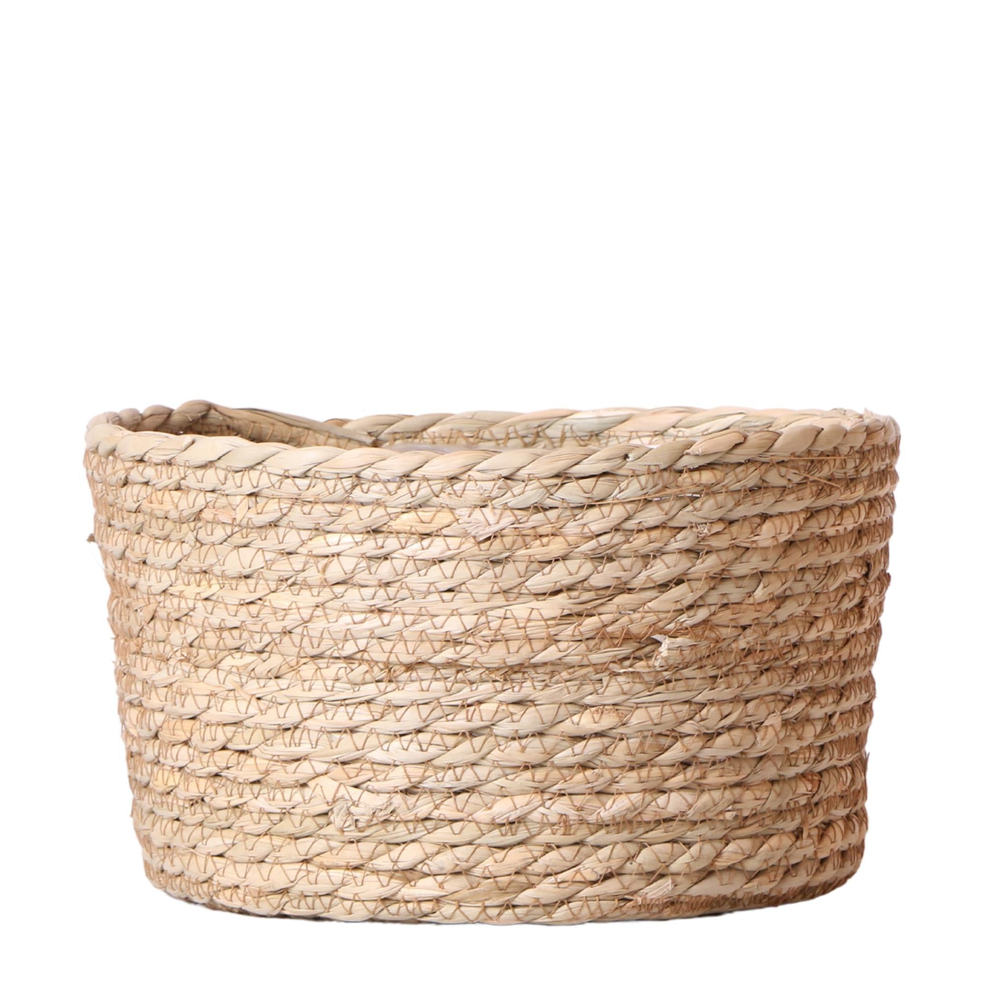 Reed Basket Blumenschale - dekorative Schale aus Korbgeflecht - Durchmesser Ø30cm