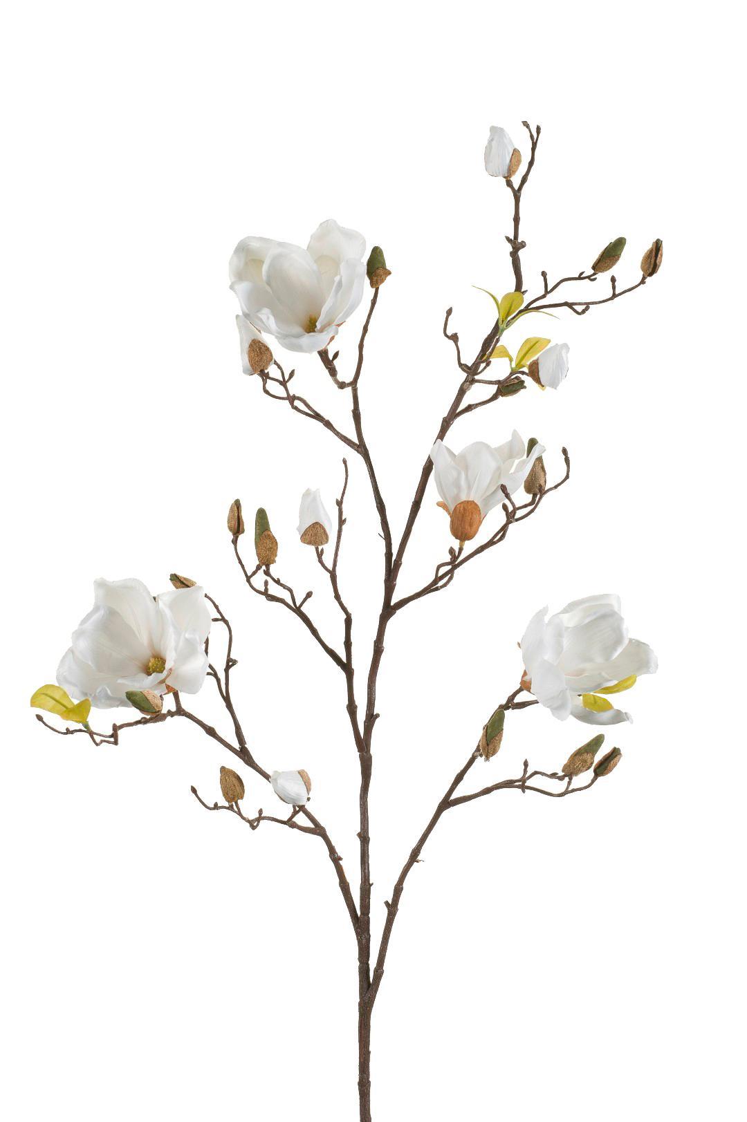 Kunstblumen Solo - Crème - Magnolia Branches - x 4 - 105cm