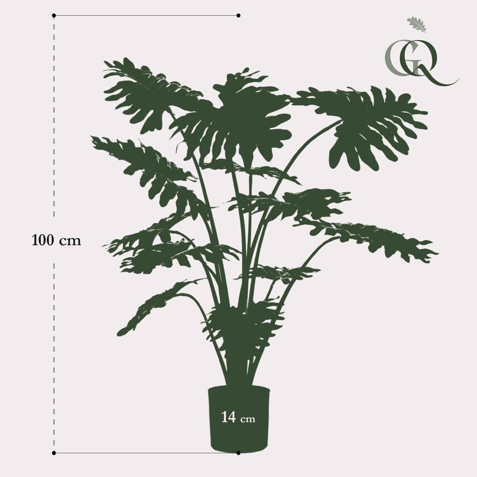 Kunstpflanze - Philodendron - 85 cm